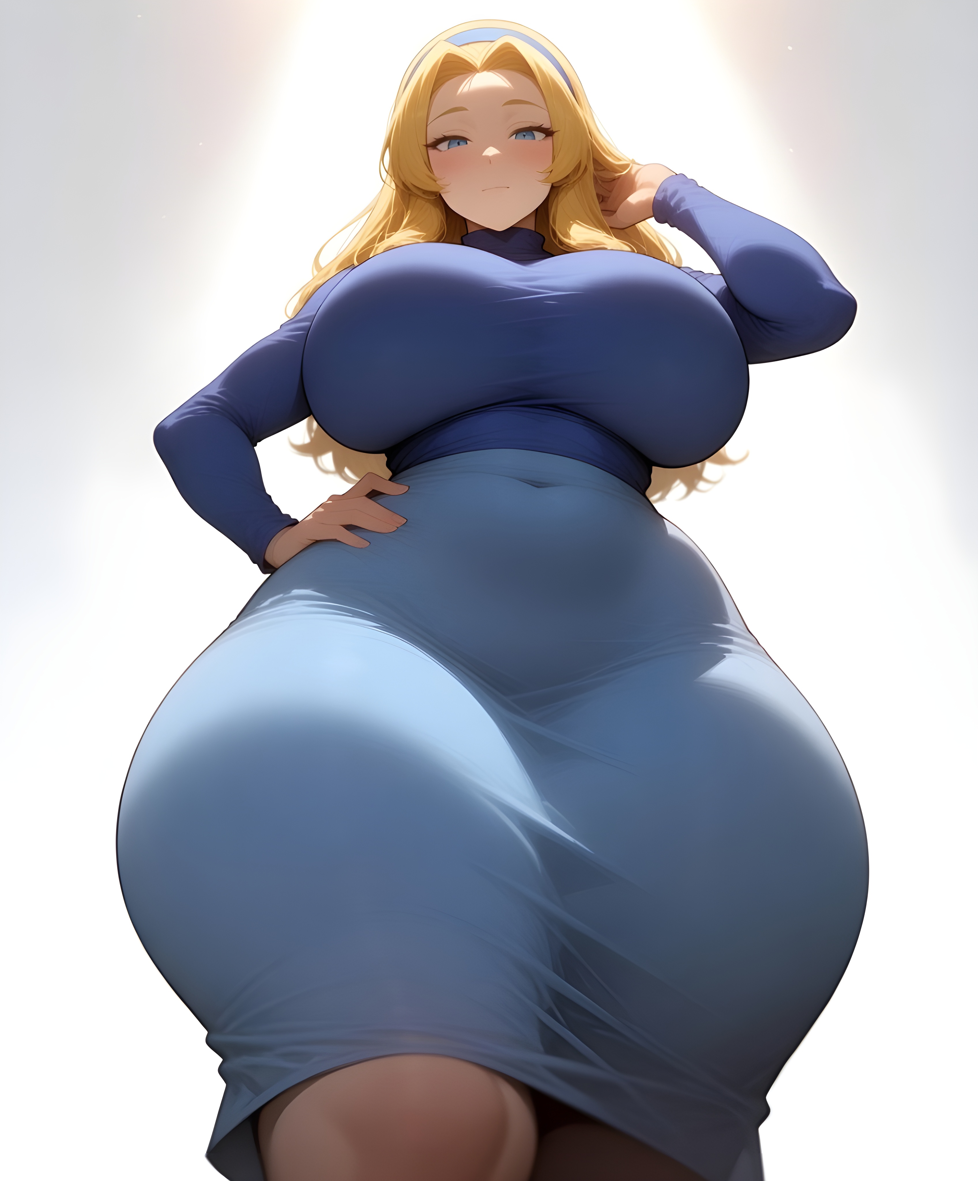 1girls, aged up, ai generated, big ass, big breasts, big butt, blonde hair, brasil louco, bubble ass, bubble butt, clothed, clothed female, curvaceous, curvy, curvy body, curvy figure, female, female only, front view, full body, fully clothed, huge breasts, looking at viewer, maria robotnik, seducing, seducing viewer, seductive, seductive look, seductive smile, sega, sexy, sexy body, sexy pose, simple background, solo, solo female, solo focus, sonic (series), sonic the hedgehog (series), tagme, thick ass, thick body, thick butt, thick thighs, voluptuous, voluptuous body, voluptuous female, white background