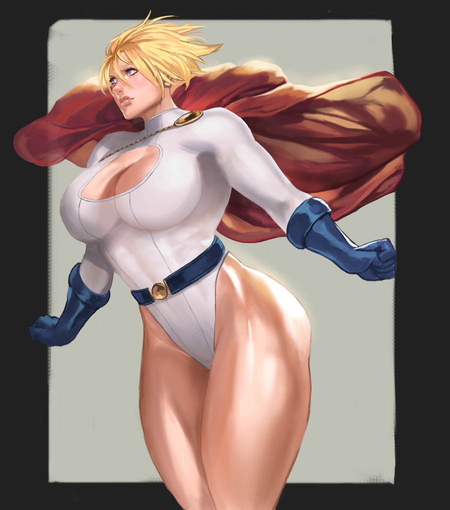 1girls 2d 2d_(artwork) abs big_breasts black_border blonde_female blonde_hair blonde_hair_blue_eyes blonde_hair_female breasts cleavage dc digital_drawing_(artwork) digital_media_(artwork) female female_only kara_zor-el kara_zor-l kasai_x3 kryptonian large_breasts lejeanx3 leotard light-skinned_female light_skin muscles muscular_female no_sex power_girl slim_waist solo solo_female superheroine superman_(series) thick_thighs white_female white_woman