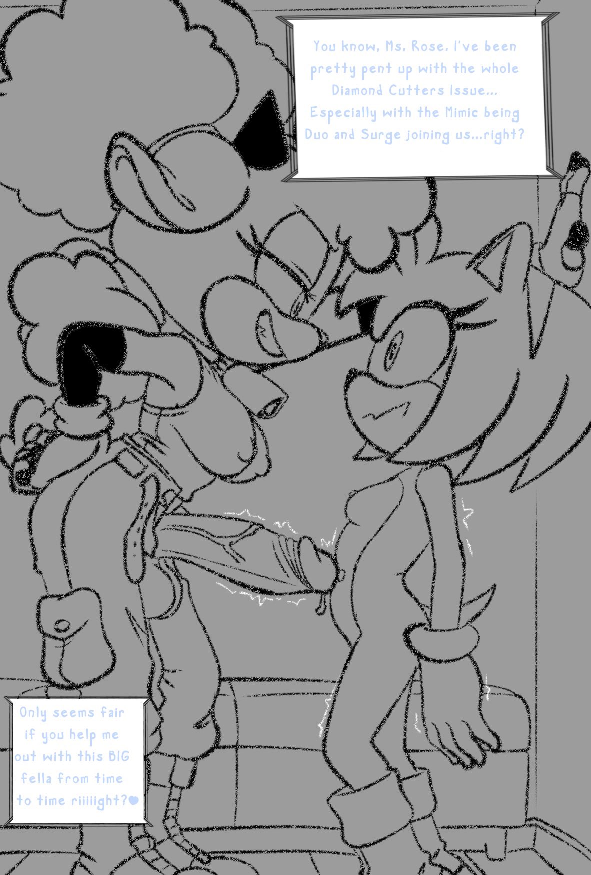 1futa, 1girls, amy rose, anthro, bovid, breasts, caprine, duo, english text, eulipotyphlan, female, furry, futa on female, futa with female, futanari, genitals, greyscale, gynomorph, gynomorph/female, hedgehog, hi res, humanoid, idw publishing, intersex, intersex/female, lanolin the sheep, mammal, monochrome, nipples, no, nude, nude female, penis, raijinoni, sega, sheep, sketch, sonic (series), sonic the hedgehog (comics), sonic the hedgehog (idw), sonic the hedgehog (series), text, yuri