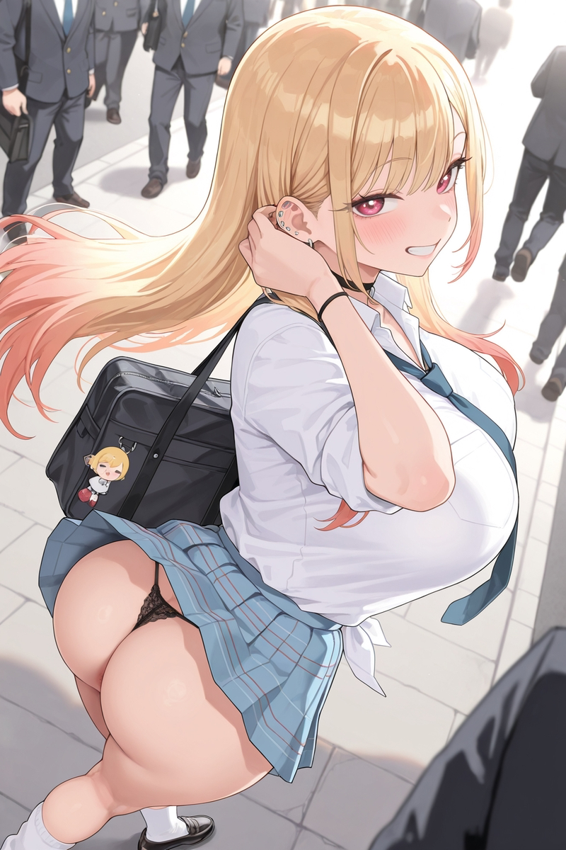 ai generated, kitagawa marin, schoolgirl, sono bisque doll wa koi wo suru, tagme