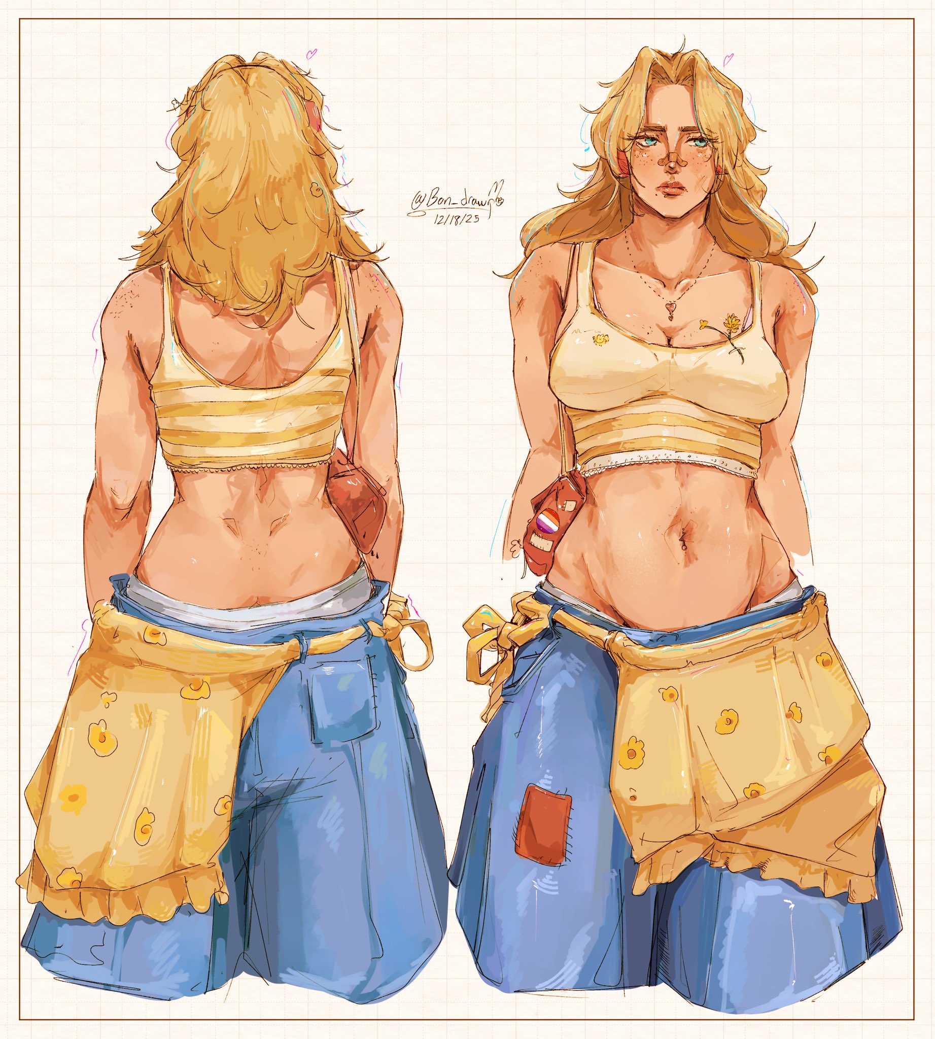 bon drawr, haley (stardew valley), stardew valley, tagme