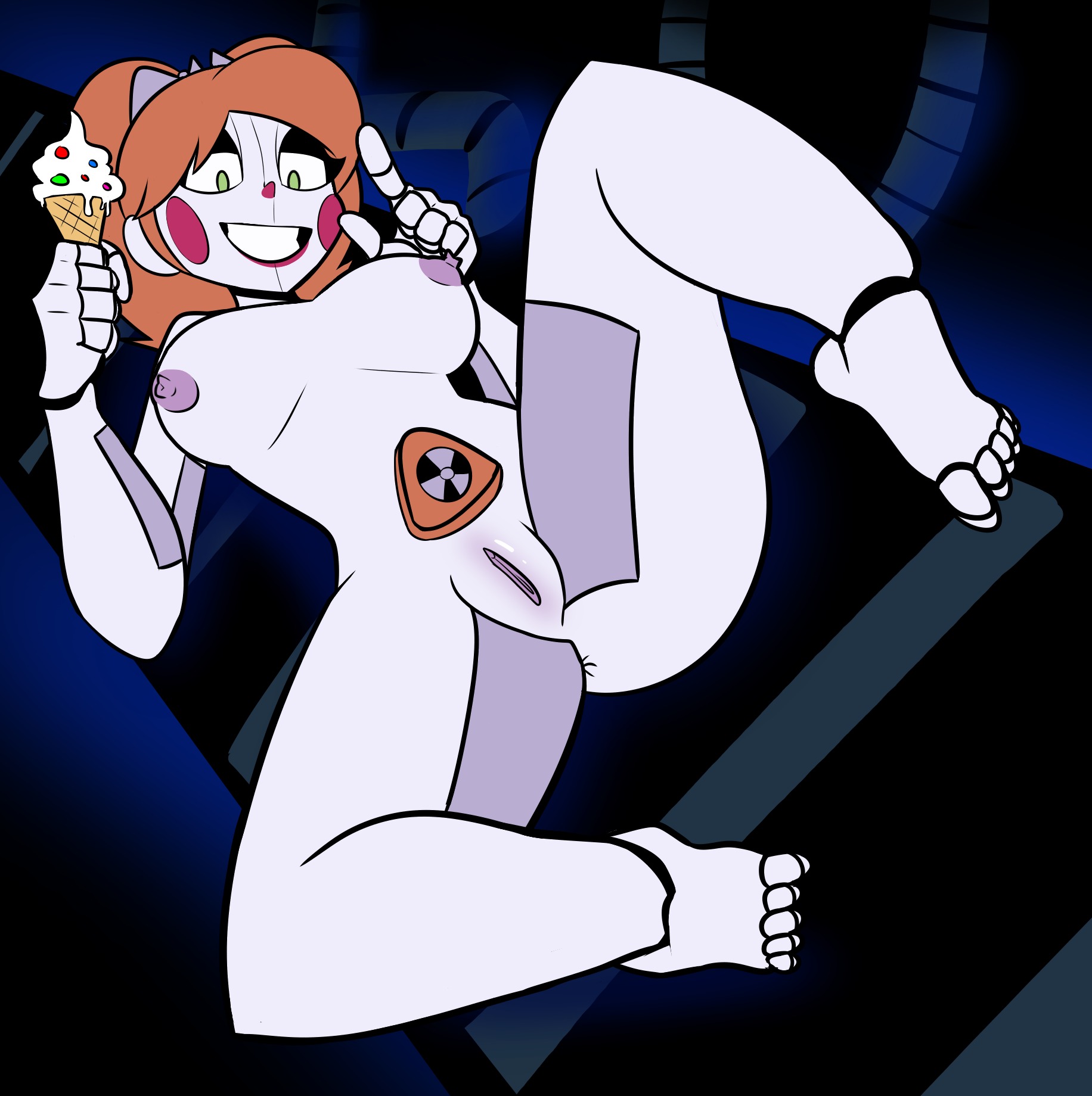 1girls, alternate version available, anus, areolae, barefoot, breasts, circus baby, circus baby (fnaf), commission, commissioner upload, completely nude, completely nude female, female, female only, five nights at freddy's, five nights at freddy's: sister location, food, full body, green eyes, holding, holding ice cream, ice cream, jailbait knight, mysaltisexposed, naked, naked female, nipples, nude, nude female, open mouth, open smile, pussy, short hair, smile, solo, solo female