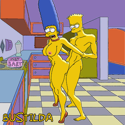 !, 1boy, 1girls, 2d, aged up, alternate breast size, animated, areolae, arm grab, arms held back, artist name, ass, balls, bart simpson, big ass, big hair, big penis, birthday cake, blue hair, bouncing breasts, breasts, bustilda (artist), cake, curvy, detailed background, dialogue, duo, english, english dialogue, english text, eyelashes, female, female penetrated, from behind, from behind position, full body, heels, high heels, hourglass figure, human, incest, indoors, kitchen, large breasts, long hair, looking back, male, male penetrating, male penetrating female, marge simpson, milf, mother, mother and child, mother and son, navel, necklace, nipples, nude, nude female, parent, parent and child, parent and son, pearl necklace, penetration, penis, pink nipples, pussy, red heels, red high heels, sex, shoes, side view, son, speech bubble, standing, standing sex, straight, text, the simpsons, thrusting, tiptoes, toned, vaginal penetration, very long hair, wrist grab, yellow skin