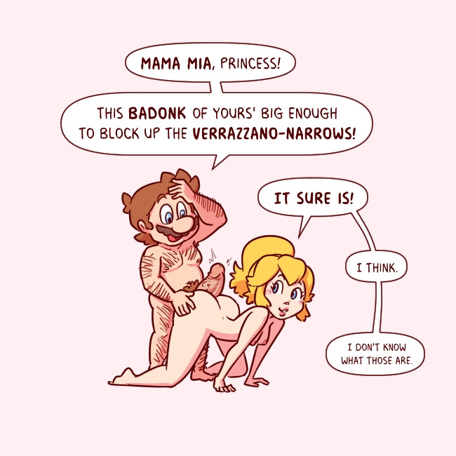 1boy, 1girls, ass, ass awe, ass focus, breasts, female, male, mario, mario (series), marioxpeach, nikoto all-stars smashing, nikotoofficial, nude, penis, princess peach, sex, straight