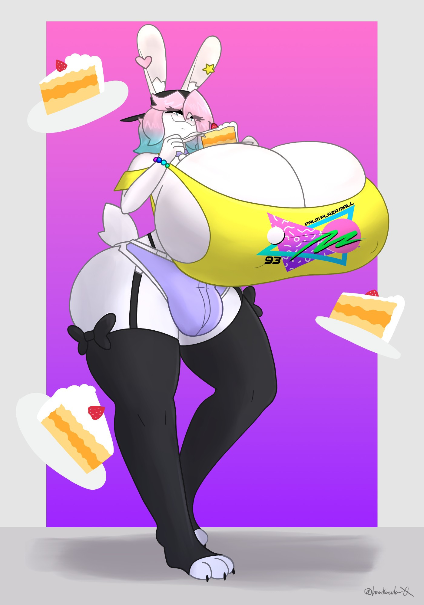 big breasts, breasts, bulge, busty male, cleavage, female, furry, hawkacular, huge breasts, male, male with breasts, peanut butter (theycallhimcake), tagme, thick thighs, wide hips