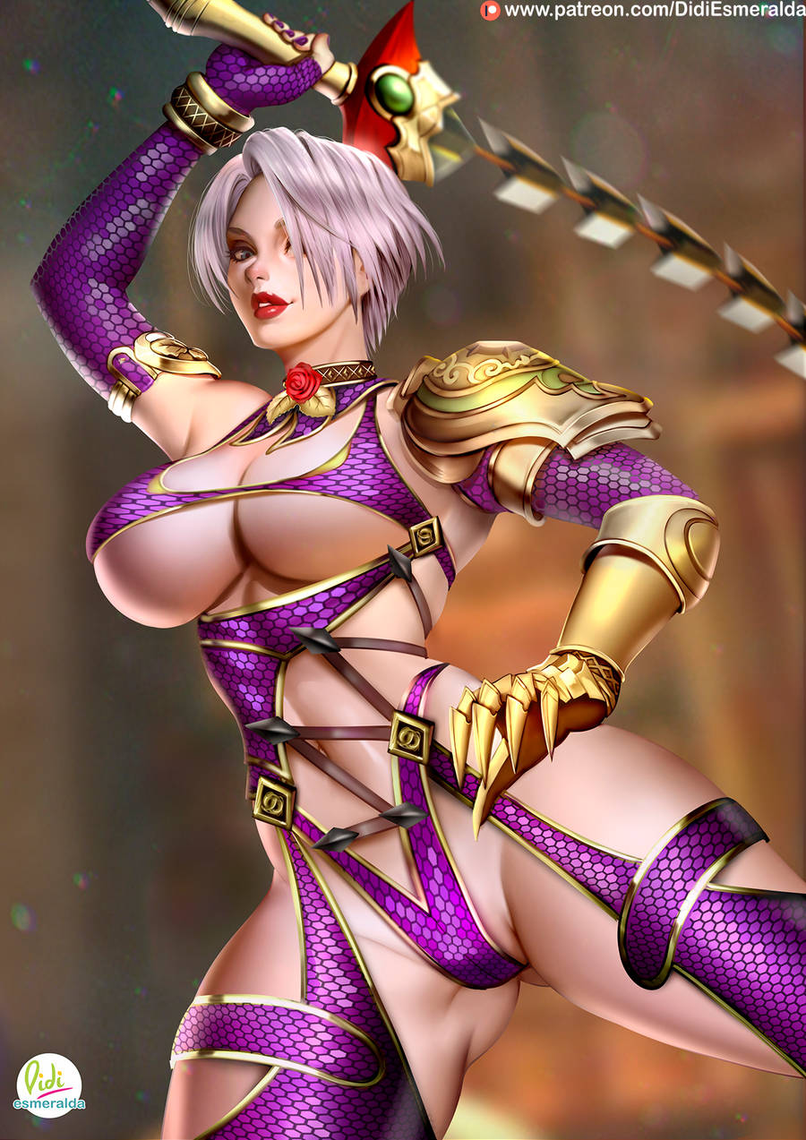 big breasts, breasts, cleavage, didi esmeralda, female, female only, isabella valentine, large breasts, looking at viewer, pinup, solo, soul calibur