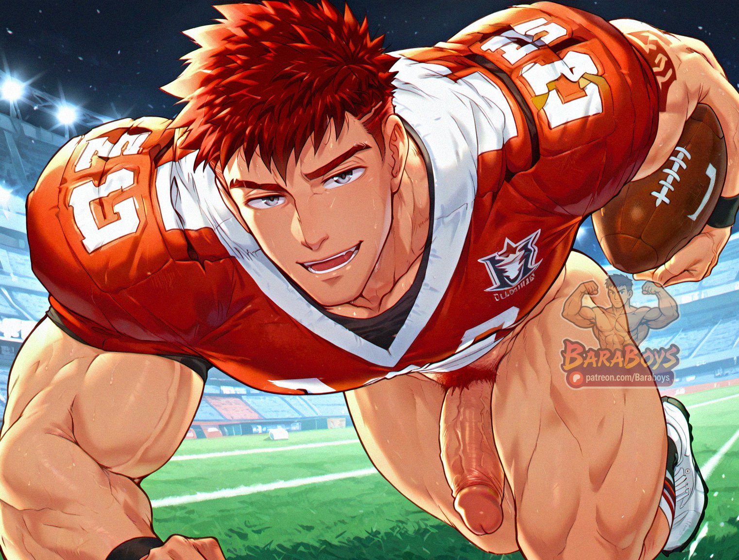 ai generated, bara, baraboys, derek kingsfield, gay, jock studio, jock studio (blits games), jockstudio (blits games), male, male focus, male only, muscular, muscular male, yaoi