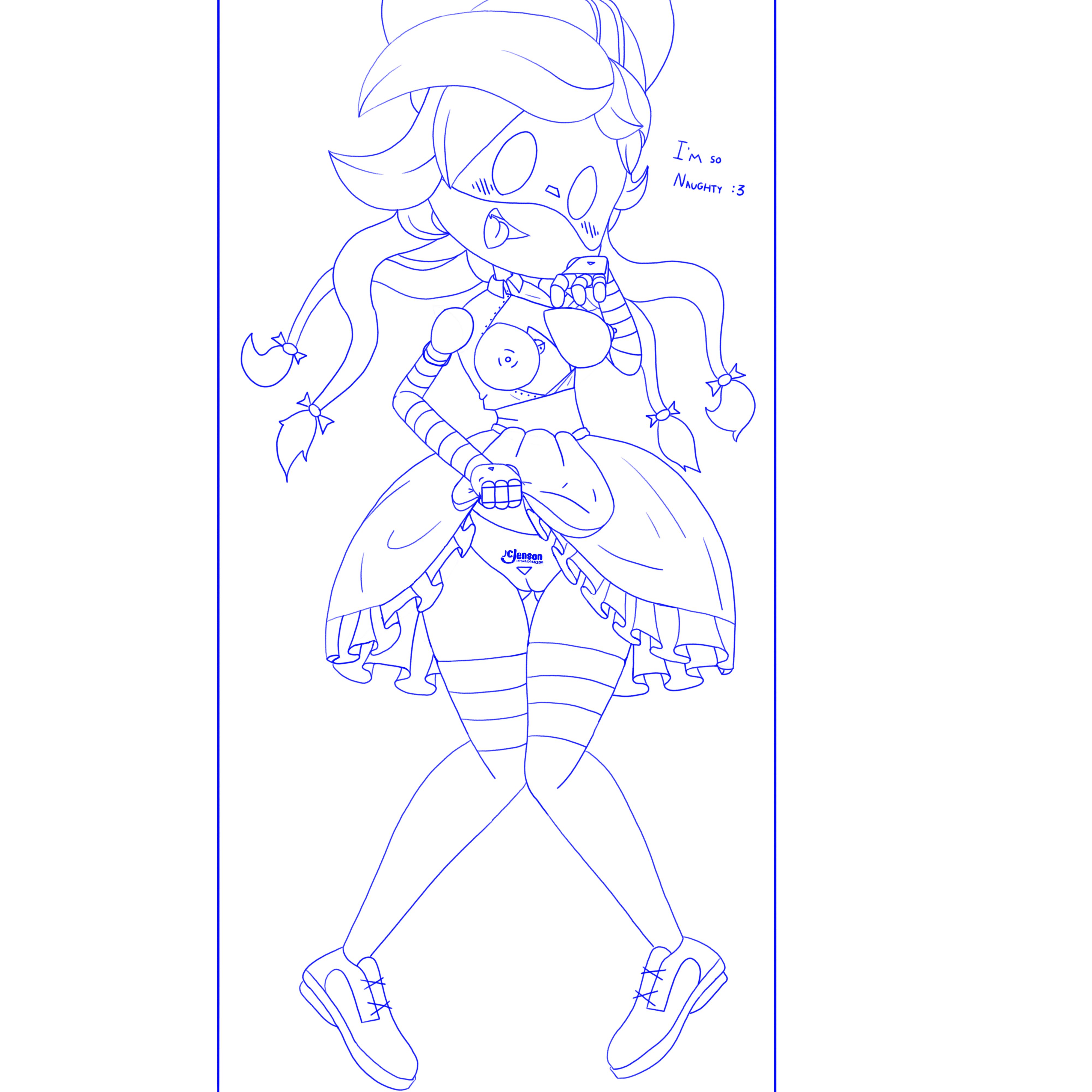 breasts, cyn (murder drones), female, female only, maid, murder drones, pubic tattoo, robot, robot girl, shaneman420, tattoo
