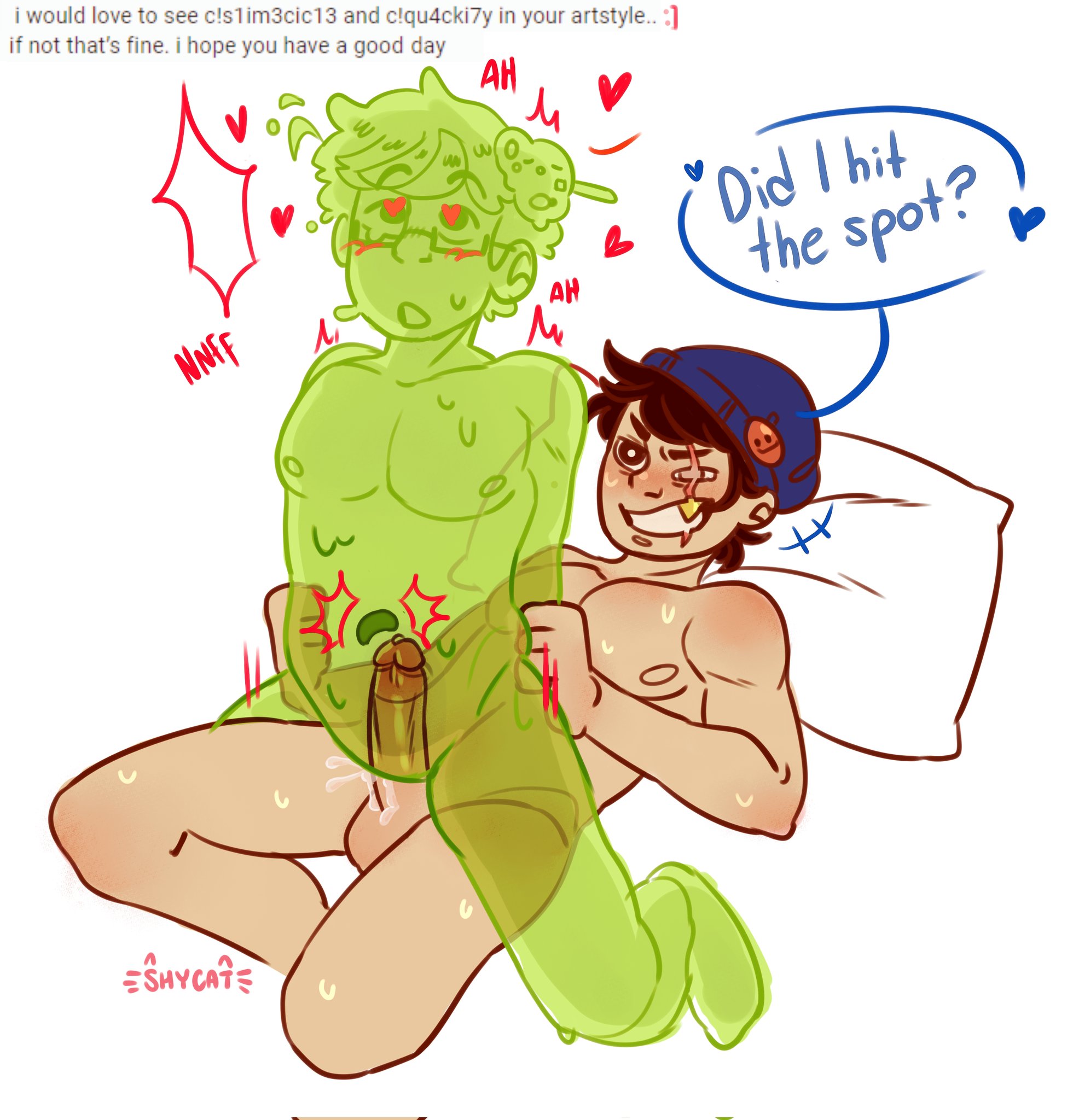 2boys, dream smp, dreamsmp, dsmp, fucking, gay, male, male only, mcyt, minecraft, minecraft youtubers, penetration, quackity, shycatart, slime boy, slimecicle, twitch, twitch.tv, twitter, twitter username, yaoi, youtube, youtuber, youtubers