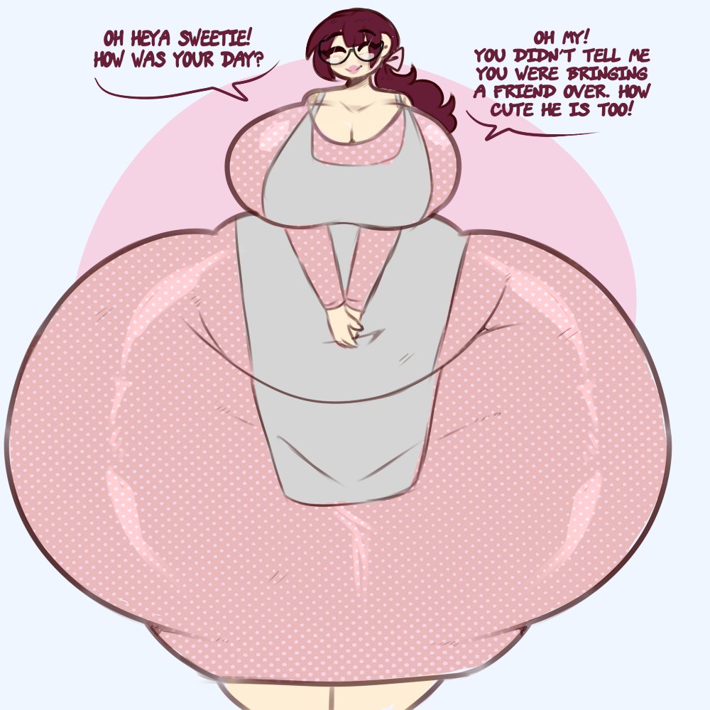 1girls cougar_milf dress female female_focus female_only hyper hyper_ass hyper_thighs milf moonraige solo solo_female text thicc