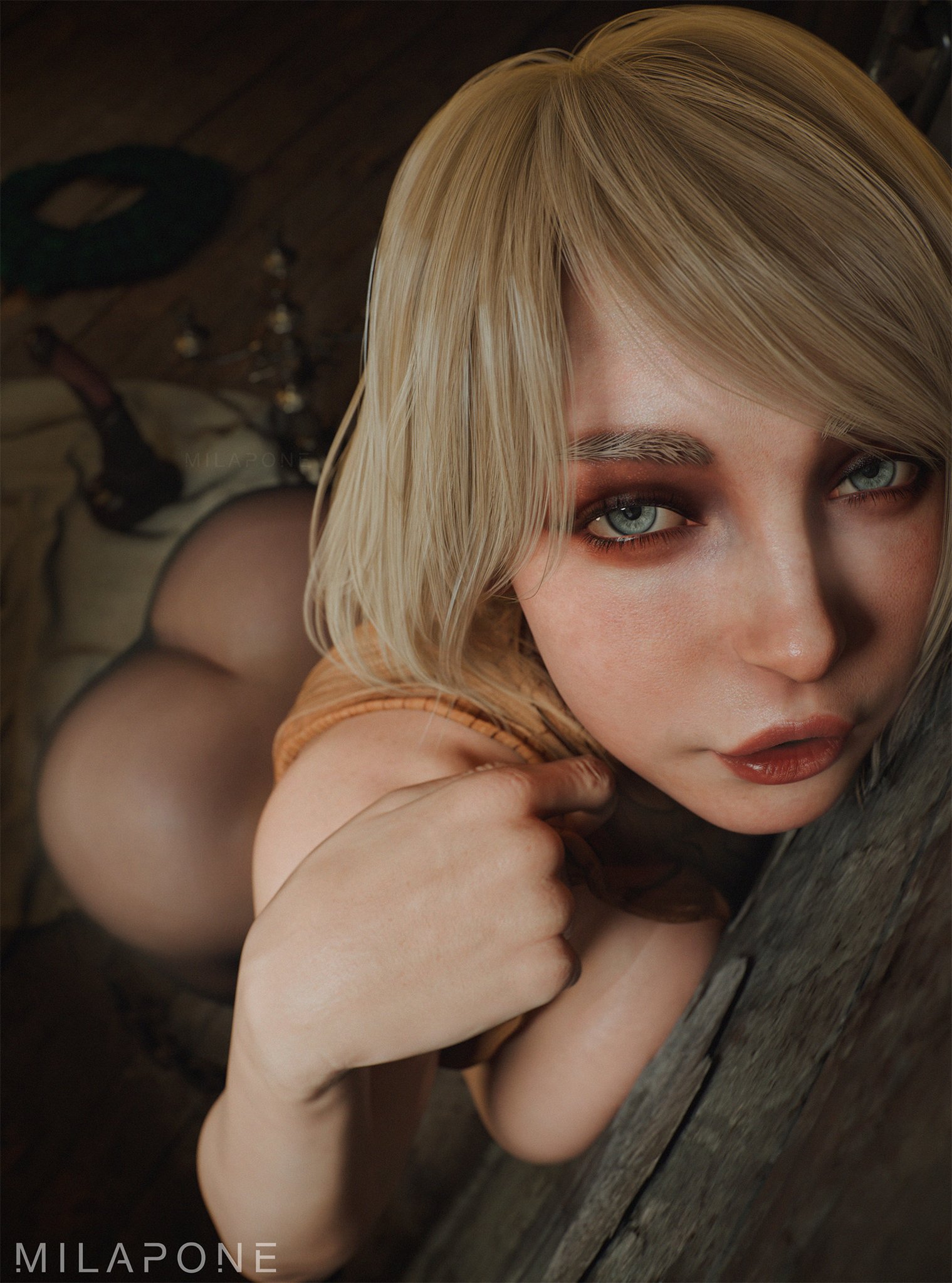 1girl, 1girls, 3d, apple butt, ashley graham, ashley graham (ella freya), ass, biohazard, blond, blond hair, blonde, blonde female, blonde hair, blonde hair female, blonde-haired female, blue eyes, capcom, dat ass, dildo, female, female focus, female only, female solo, human, human female, human only, milapone, resident evil, resident evil 4, resident evil 4 (remake), resident evil 4 remake, round ass, round butt, solo, solo female, solo focus, twitter, video game character, video game franchise, video games