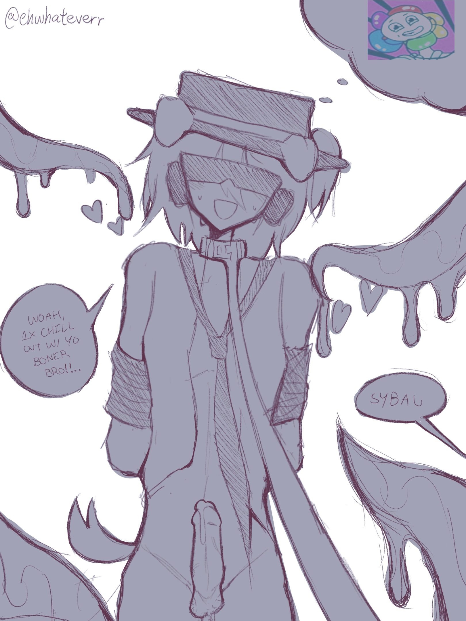 1x1x1x1 (forsaken), artist name, chance (forsaken), cum, dog chance (forsaken), ehwhateverr, forsaken (roblox), leash, male, male only, monster, multiple penises, non-human, penis, roblox, roblox game, robloxian, self upload, skinny, tagme, tentacle