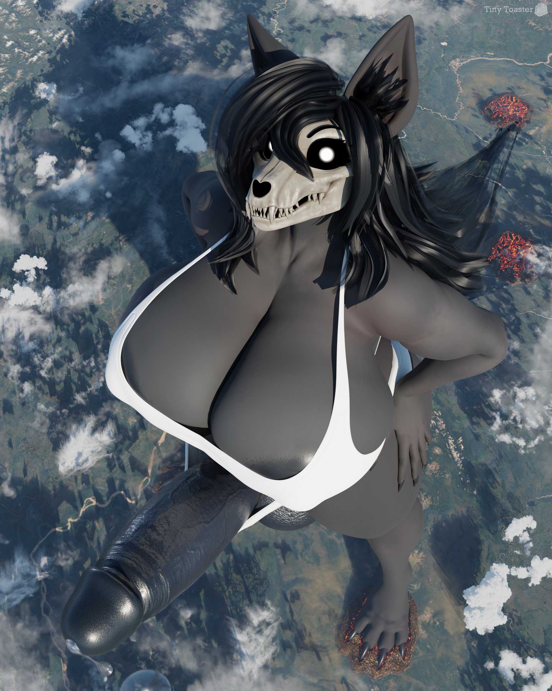 1girls, big penis, breasts, female, giantess, gigantic breasts, huge cock, large breasts, larger female, mal0, male, malo, no source, penis, scp foundation, scp-1471, scp-1471-a, scp-1471-a (scrag), taller female, tinytoaster