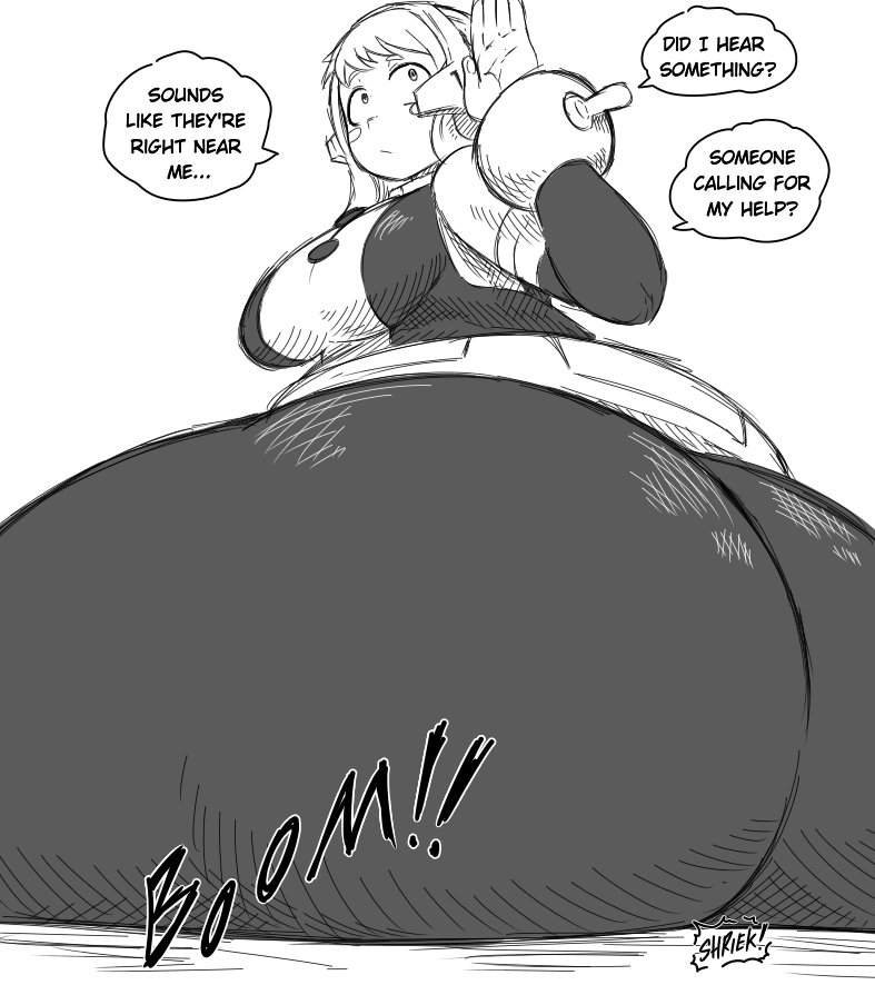 1girls, 2d, ass, ass focus, ass slam, black and white, boku no hero academia, breasts, chubby female, comic, dialogue, ditzy, female, giantess, gigantic ass, gtstamago, large breasts, larger female, mature female, micro, monochrome, my hero academia, ochako uraraka, ochako uraraka (hero outfit), sitting, sitting on person, size difference, smaller sub, unaware buttcrush