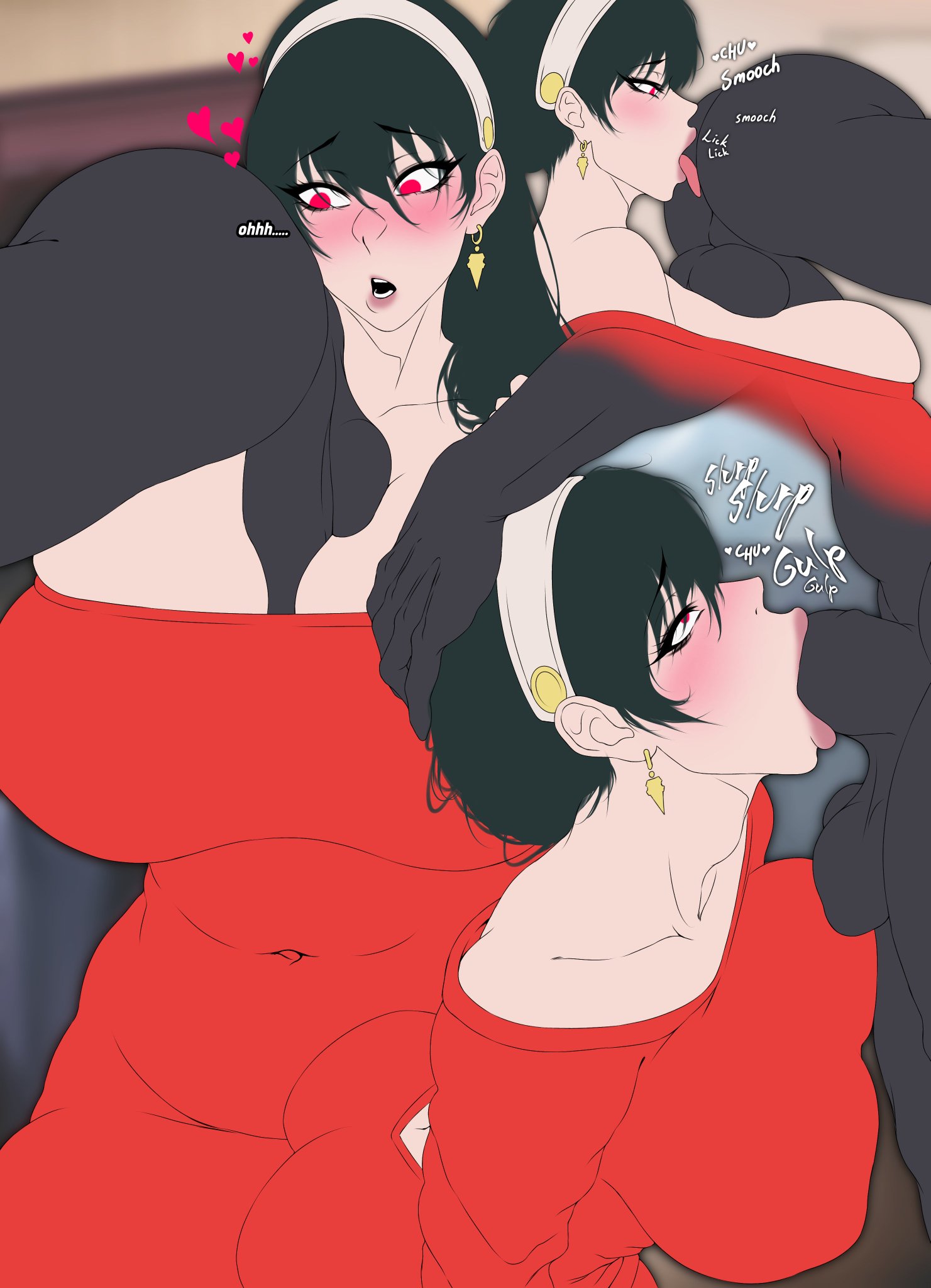 1boy, 1girls, balls, belly, big breasts, big penis, bimbo lips, black hair, blowjob, blush, breasts, cheating, cheating wife, color, dark skin, dark-skinned male, deep blowjob, deepthroat, earrings, fellatio, female, female rimming male, gigantic penis, huge ass, huge balls, huge breasts, huge cock, huge lips, ibimsjackyyy, interracial, large breasts, large penis, light skin, light-skinned female, lips, male, netorare, ntr, oral, oral sex, paizuri, penis, penis between breasts, red eyes, rimjob, rimming, rimming male, rimzuri, sex, spy x family, sucking penis, thick, thick ass, thick legs, thick penis, thick thighs, thighs, tongue, tongue in anus, tonguejob, veiny penis, venus body, wide hips, wip, yor briar, yor forger