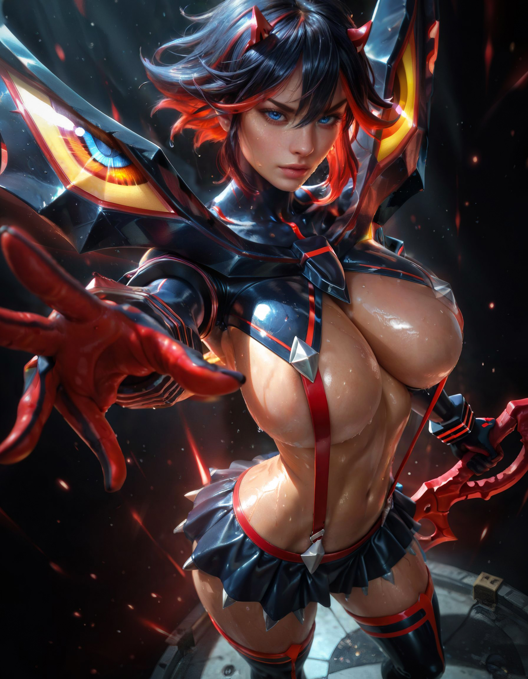 1female, 1girls, abs, ai generated, ass, athletic, big ass, big breasts, breasts, darkblazeai, female, female only, huge breasts, kill la kill, large breasts, matoi ryuuko, mature, mature body, mature figure, mature woman, milf, mommy, senketsu, solo, solo female, tagme, thick, thick ass, thick thighs, thighs, voluptuous, voluptuous female, wide hips
