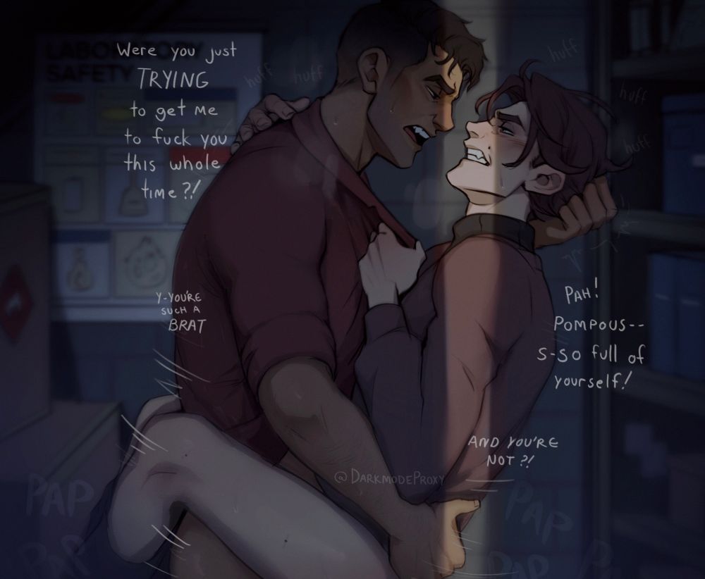 2d (artwork), anal, arcane, arcane jayce, arcane viktor, arguing, bent knees, bickering, big penis, boys, brat, breeding, closet, closet sex, clothed sex, colored, dark-skinned male, darkmode proxy, deep penetration, fighting, fucking, fucking good and hard, gay, gay male, gay sex, hair pull, hate sex, holding, jayce, jayce talis, league of legends, light-skinned male, loud sex, male, male focus, male only, male/male, moaning, moaning in pleasure, muscular, muscular male, penis, public sex, rivals, school, size difference, skinny male, thrusting hard, thrusting into ass, twink, university, viktor (league of legends), yaoi