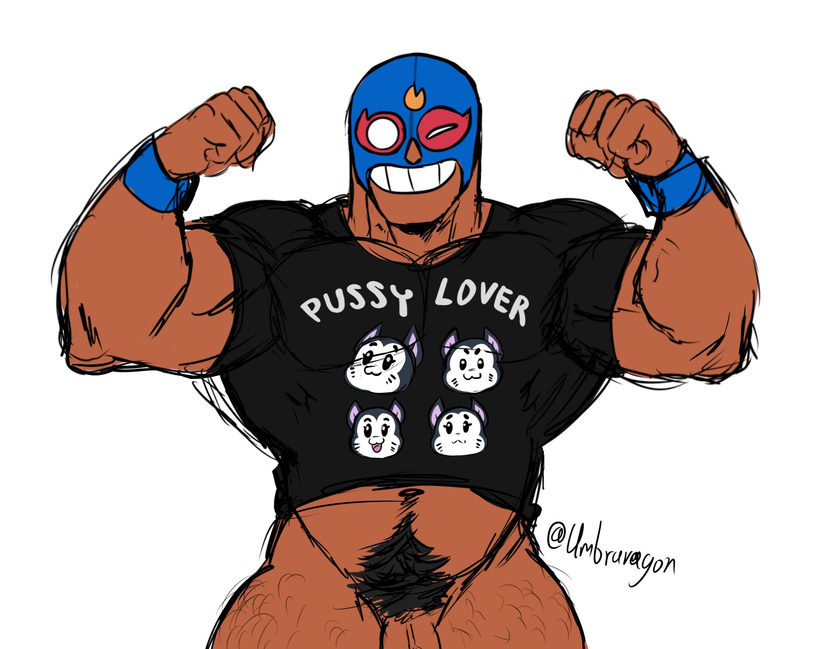 biceps, big chest, big pecs, black shirt, brawl stars, bush, bushy pubes, chest, cock peek, dick peek, dinojaiba22, el primo (brawl stars), gay, hairy, hairy male, hairy thighs, happy trail, huge chest, huge pecs, huge thighs, kit (brawl stars), pecs, penis peek, pubic hair, strong, tanned, tanned skin, thick thighs, thighs, veiny, veiny cock, veiny dick, veiny penis, yaoi