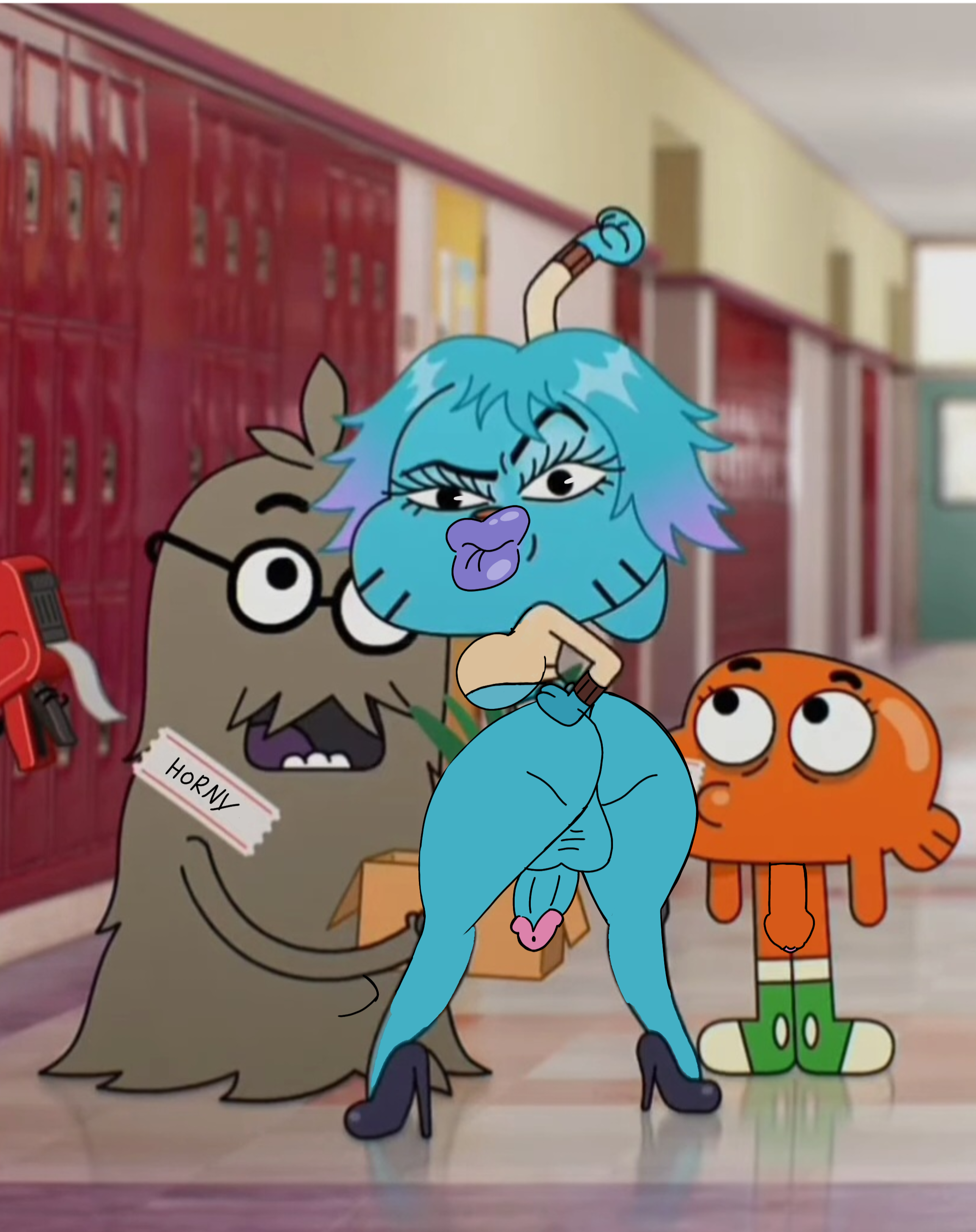 1futa, anthro, baddie gumball, big ass, big breasts, big penis, bimbo, bimbo futa, cartoon network, crossover, darwin watterson, edit, edited, edited screencap, furry, futanari, genderswap, genderswap (mti), gumball watterson, gumball watterson (bad), hulu, mti crossgender, principal brown, screencap edit, screenshot edit, the amazing world of gumball, the wonderfully weird world of gumball