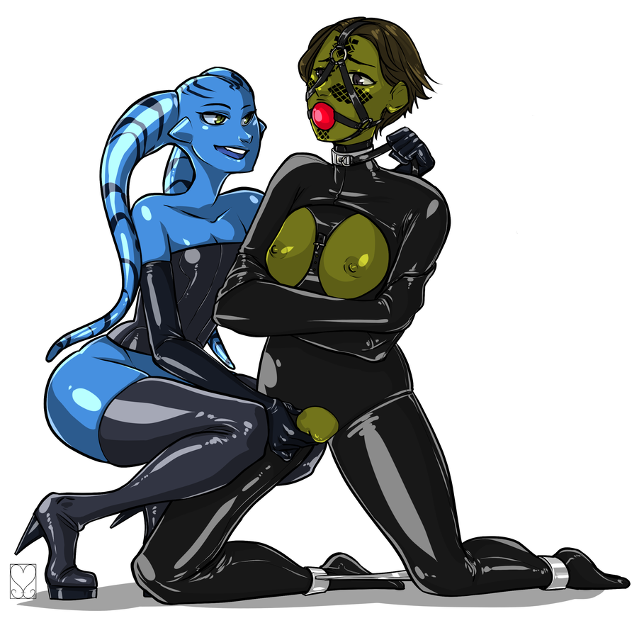 2girls alien alien_girl areolae armwear bald bald_female ball_gag bioware blue_skin bolero bondage bondage_gear boots bound bound_arms bound_legs breast_cutout breast_outside breasts breasts_out brown_hair cleavage cleavage_cutout collar corset crotchless crotchless_bodysuit crotchless_clothes domination duo eyebrows eyelashes eyeliner eyes facial_tattoo female female_only femdom femsub fingering fingering_partner footwear front_view gag gagged gloves green_eyes green_skin hair happy harness_ball_gag harness_gag head_tattoo heel_boots holding holding_leash humanoid interspecies kneeling latex latex_boots latex_gloves latex_suit leash leash_pull lezdom long_gloves lucasfilm medium_breasts mirialan mouth_gag multiple_girls neckwear nipples oil open_eyes opera_gloves original_character parted_lips pussy pussy_cutout red_ball_gag shaved_pussy shiny_hair shiny_skin short_hair side_view simple_background slave small_breasts smile squatting star_wars star_wars:_the_old_republic steel_bondage straitjacket submissive tattoo teeth tentacle tentacle_hair thigh_boots twi'lek yuri