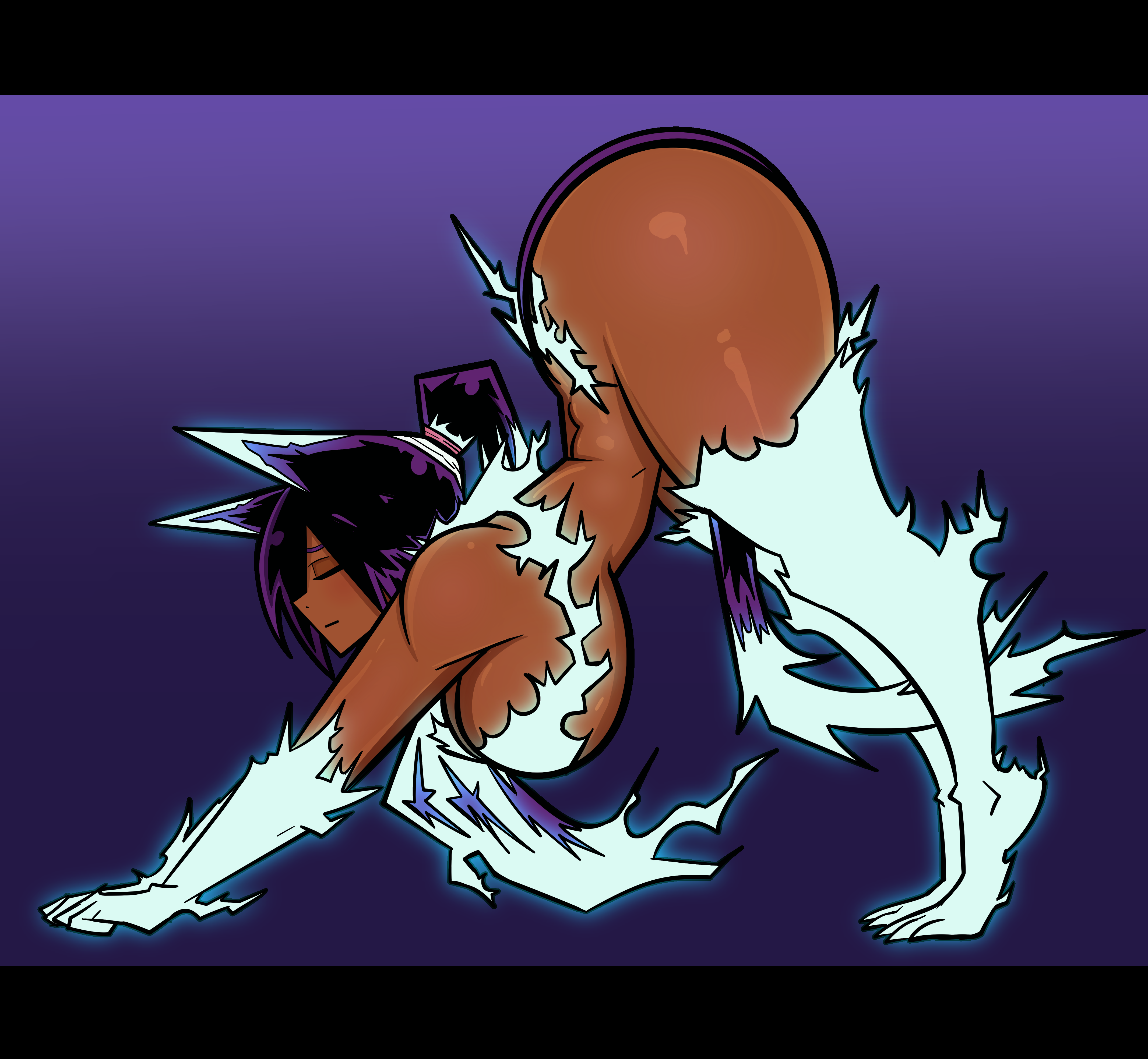 1girls, ass, big ass, big breasts, bleach, bleach: the thousand-year blood war, breasts, dark-skinned female, nude, nude female, shihouin yoruichi, srmonke, yoruichi shihouin