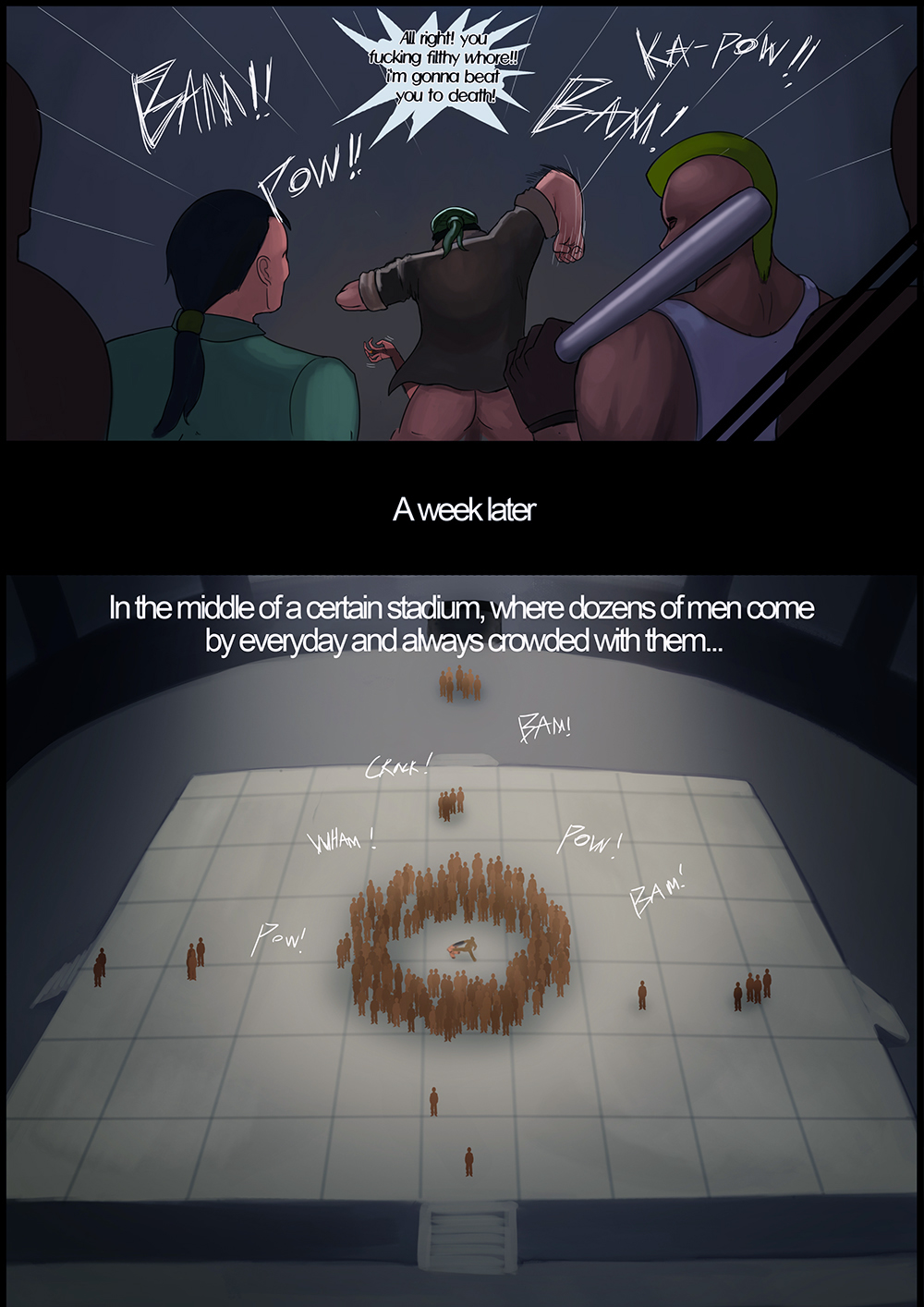 abuse, fight, freyja (kingbang), fuckmeat (kingbang), gangbang, kingbang, original, tagme