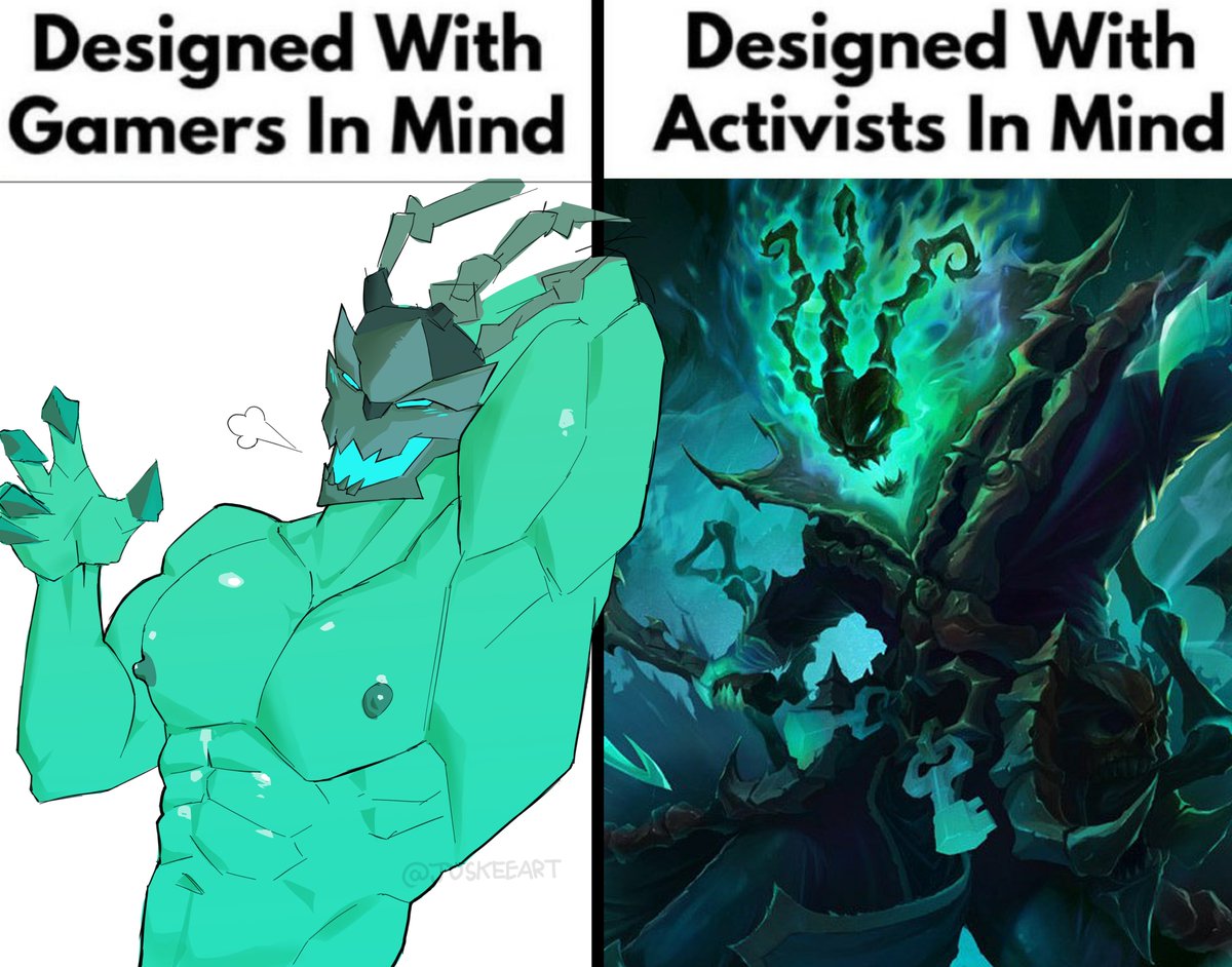 bara, big muscles, designed with gamers in mind, gay, gay male, league of legends, meme, meme reference, muscular, muscular male, thresh, trend, yaoi