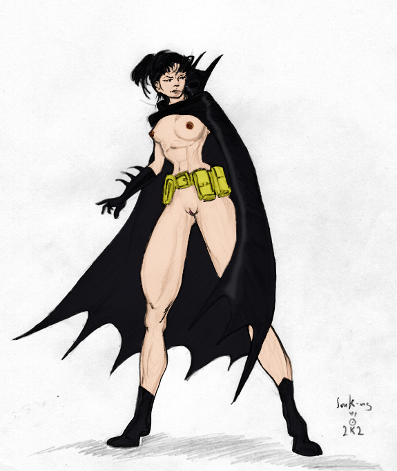 1girls 2002 asian batgirl batgirl_(cassandra_cain) batman_(series) cassandra_cain color colored dated dc_comics female female_only nipples solo sunking tagme