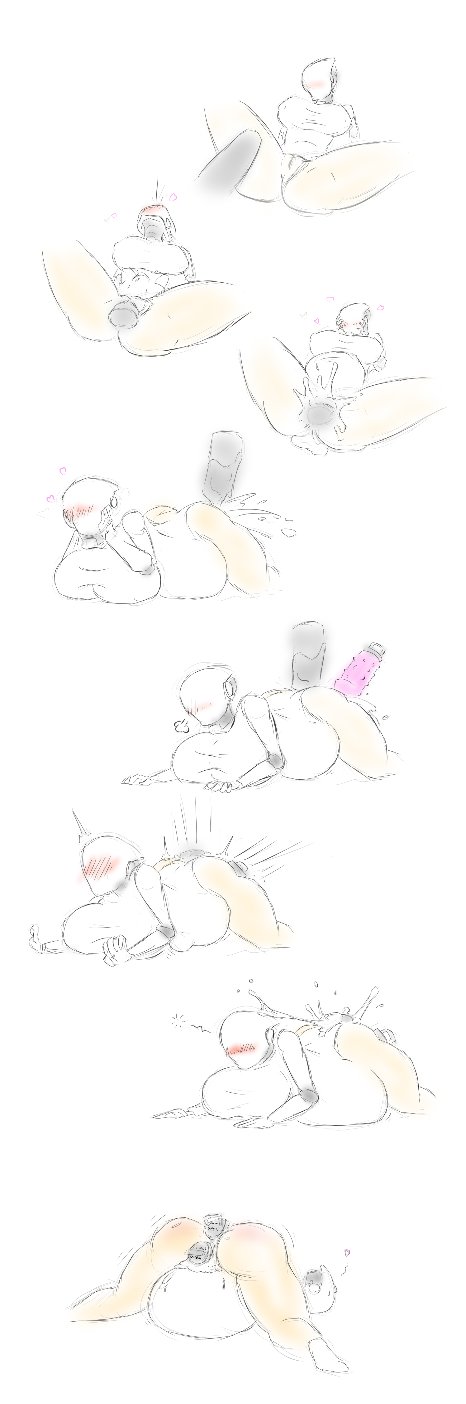 android, ass, blush, breasts, comic, cum, cum everywhere, cum in ass, cum in pussy, cum inflated belly, cum inflation, cum on ass, cum on body, cum on head, cum on pussy, cum plugged, cumflation, double penetration, excessive cum, female, happy sex, haydee, haydee (game), huge breasts, huge cock, inflation, male, male/female, penis, pussy, robot, sketch, stomach bulge, thiccrobots, unseen male, unseen male face