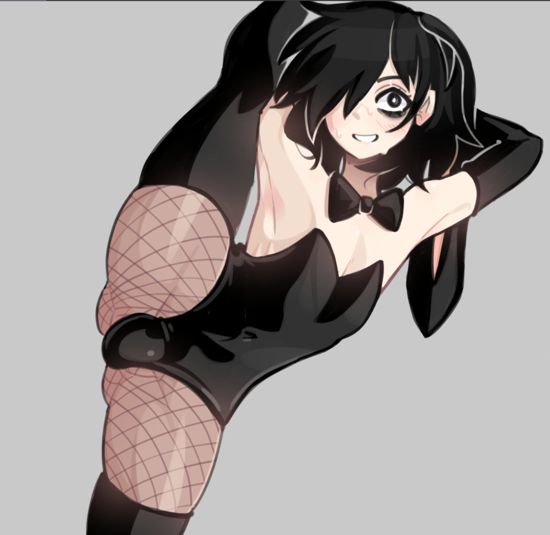 bunnysuit, femboy, mido66, splits, twink