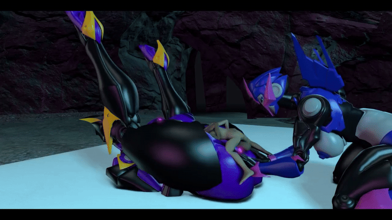 1boy 1boy2girls 2girls 3d 3d_animation airachnid airachnid_(trawert) animated animated_image arcee arcee_(prime) assisted_sex athletic_female autobot big_breasts blue_eyes blue_nipples blue_skin built-in_high_heels cave cybertronian decepticon donkboy faceless_female faceless_male female fred_perry human human_penetrating larger_female legs_up light-skinned_male male mating_press purple_skin robot robot_girl sex size_difference smaller_male thick_thighs threesome transformers transformers_prime vaginal_penetration