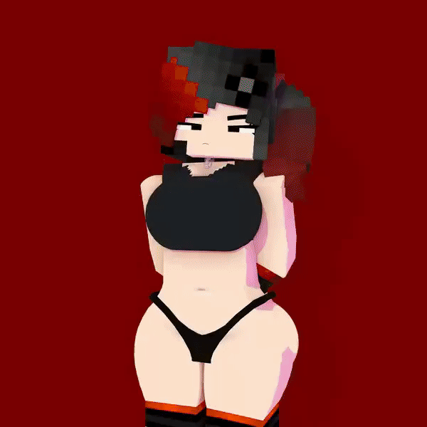 3d animated animated_gif background black_leggings black_thong blue_background bouncing_boobs bouncing_breasts bouncing_tits brown_hair ellie_walls_(odysseyellie) female female_only flower_in_hair gif girls girls_only jenny_belle_(slipperyt) large_breasts leggings light_purple_background minecraft multiple_females multiple_girls orange_background panties pink_background purple_background red_background shorts slipperyt sweater tagme thong two_tone_hair