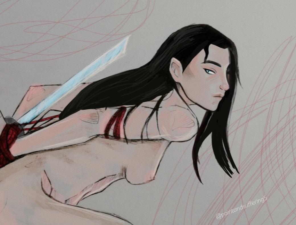 Ichigo but their hair isn't tied back ~