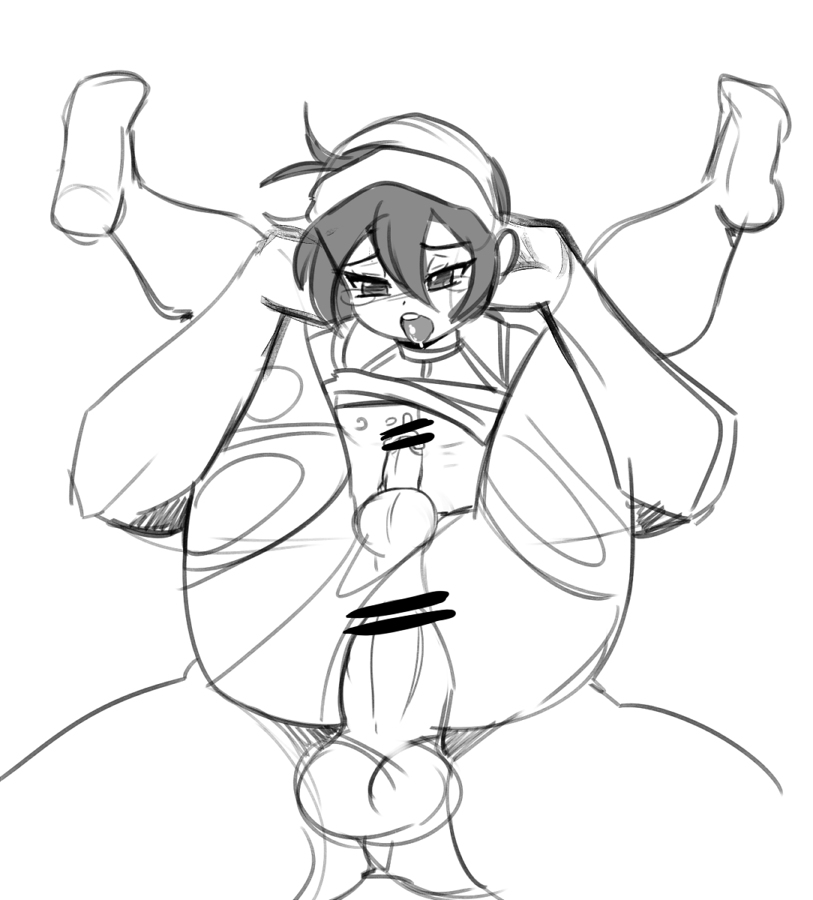 2boys, anal, ass, balls, bar censor, censored, drcockula, full nelson, gay, jojo's bizarre adventure, male, monochrome, narancia ghirga, penis, sex, sketch, solid censor, testicles, trap, vento aureo, white background, yaoi