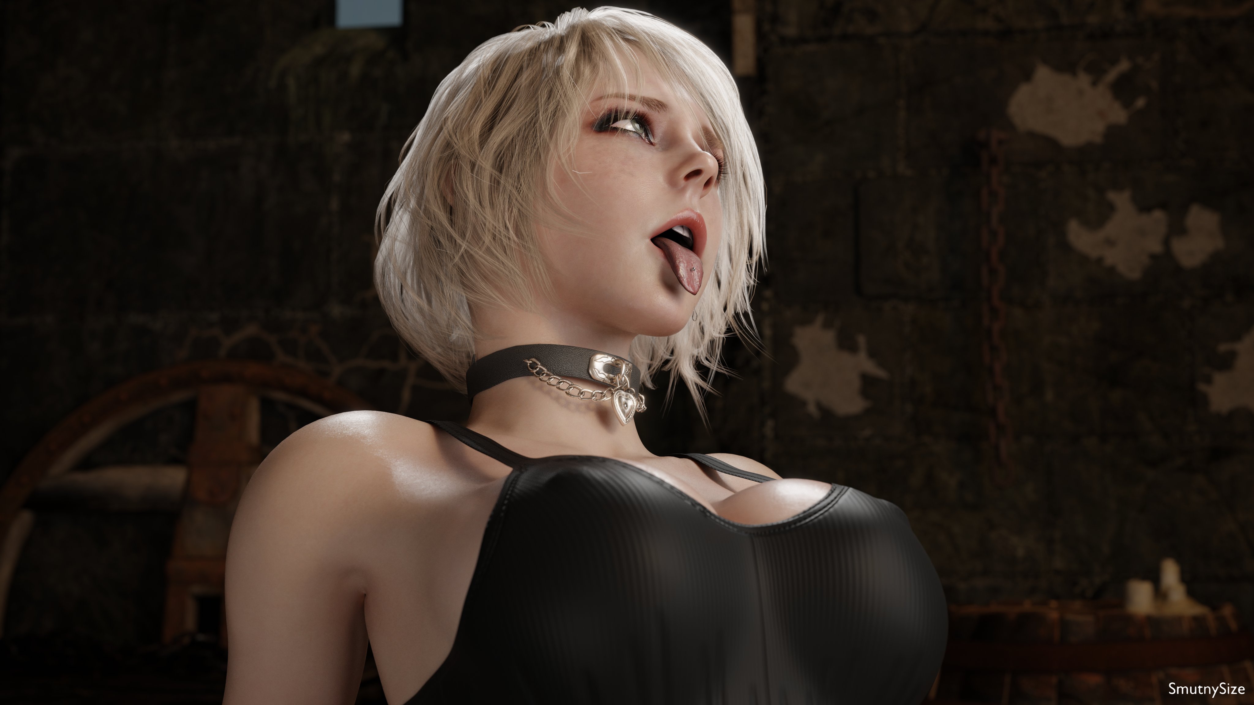 3d, ahe gao, ashley graham, ashley graham (ella freya), capcom, cleavage, erect nipples, female, female focus, female only, nipple bulge, orgasm, orgasm face, resident evil, resident evil 4, resident evil 4 remake, smutnysize, tagme