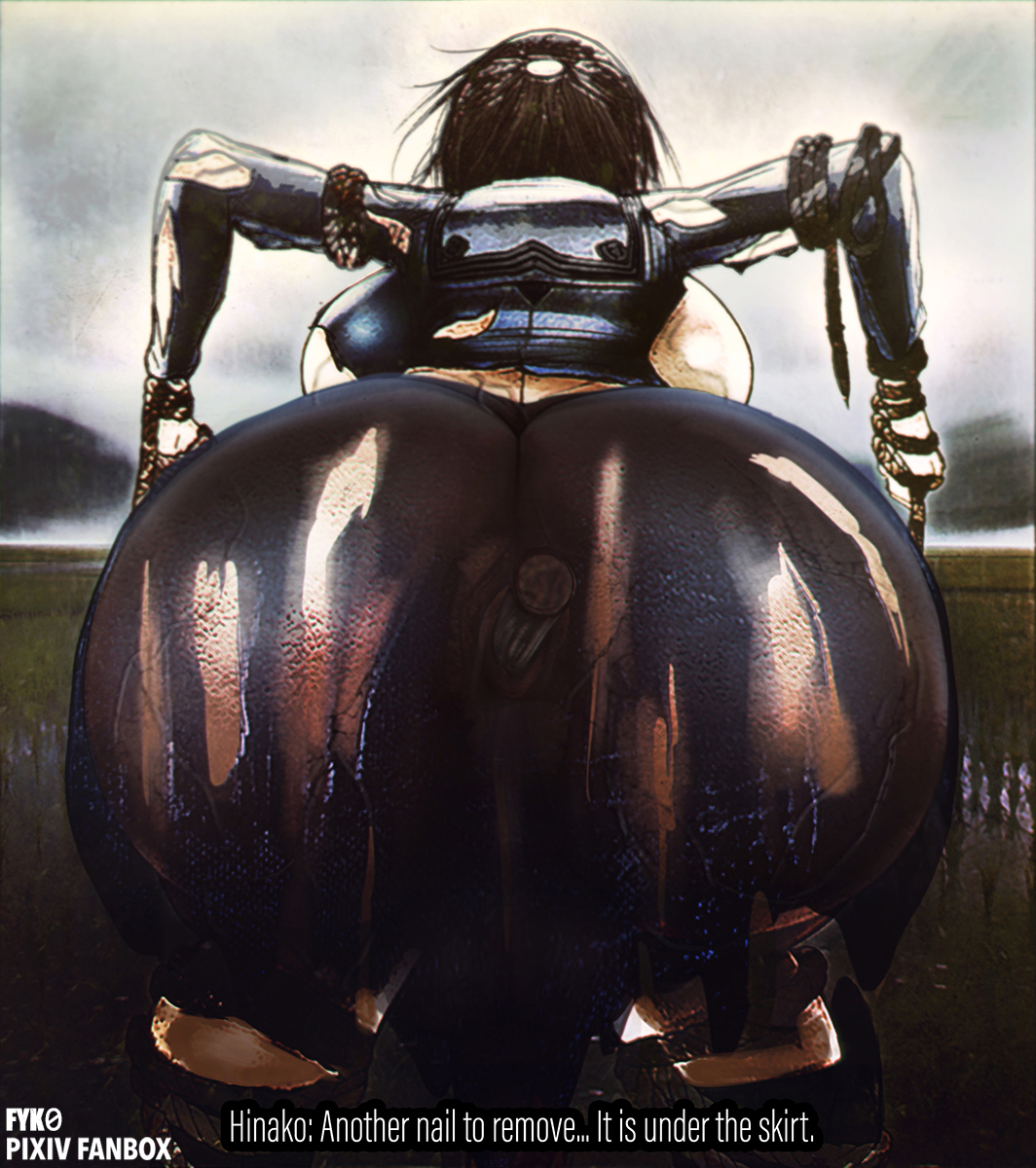 2girls, anal, anal insertion, asian, ass, ass focus, ass up, ayakakashi, bending, bending over, bent over, big ass, big butt, black hair, breasts, breasts out, captivating, fat ass, female, female focus, female only, fyk0, hinako shimizu, huge ass, huge breasts, human, japanese clothes, japanese clothing, japanese female, konami, monster, monster girl, pale skin, scarecrow, school uniform, schoolgirl, schoolgirl uniform, short hair, silent hill, silent hill f, skirt, torn clothes, torn clothing, torn shirt, torn skirt, uniform