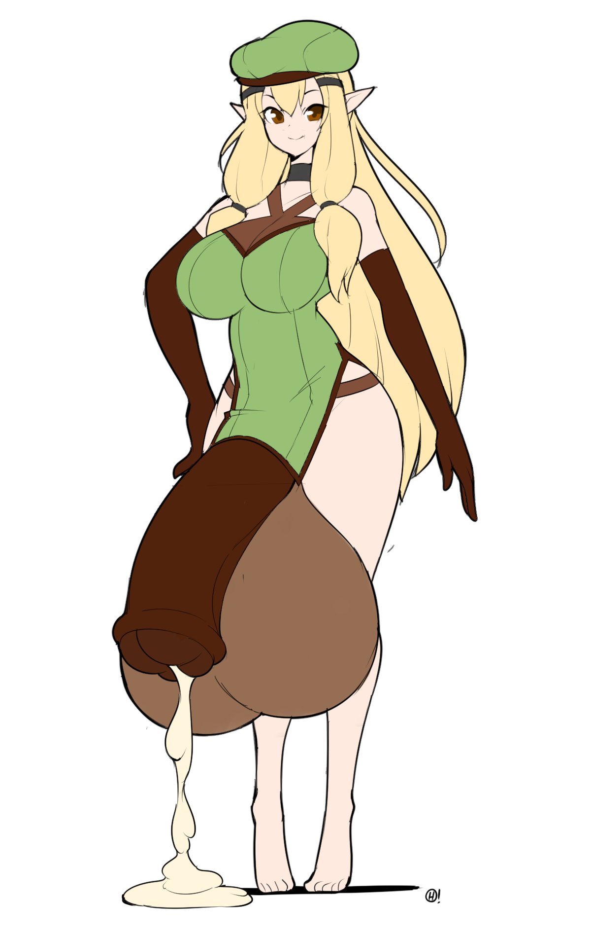 1futa, animal genitalia, animal genitalia on humanoid, animal penis, balls, barefoot, cum, dickgirl, elf, equine penis, erection, freja (gaikiken), futa only, futanari, horse penis, horsecock, horsecock on humanoid, huge balls, huge cock, huge testicles, intersex, penis, solo, solo futa, testicles, thehelmetguy