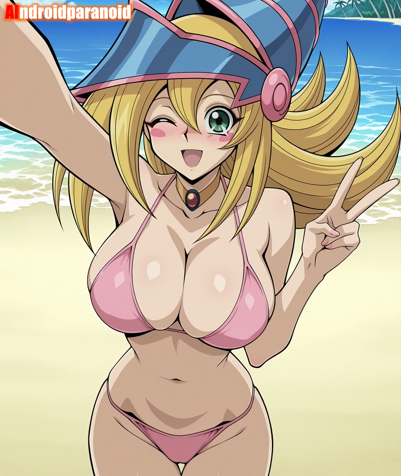 1girls, ai generated, aindroidparanoid, ass, beach, big ass, big breasts, big butt, bikini, blonde hair, breasts, busty, curvy, cute, dark magician girl, fat ass, female, female only, hair, hi res, hips, huge ass, huge breasts, human, large ass, large breasts, legs, narrow waist, slim waist, swimsuit, tagme, thick ass, thick thighs, voluptuous, waist, wide hips, yu-gi-oh!
