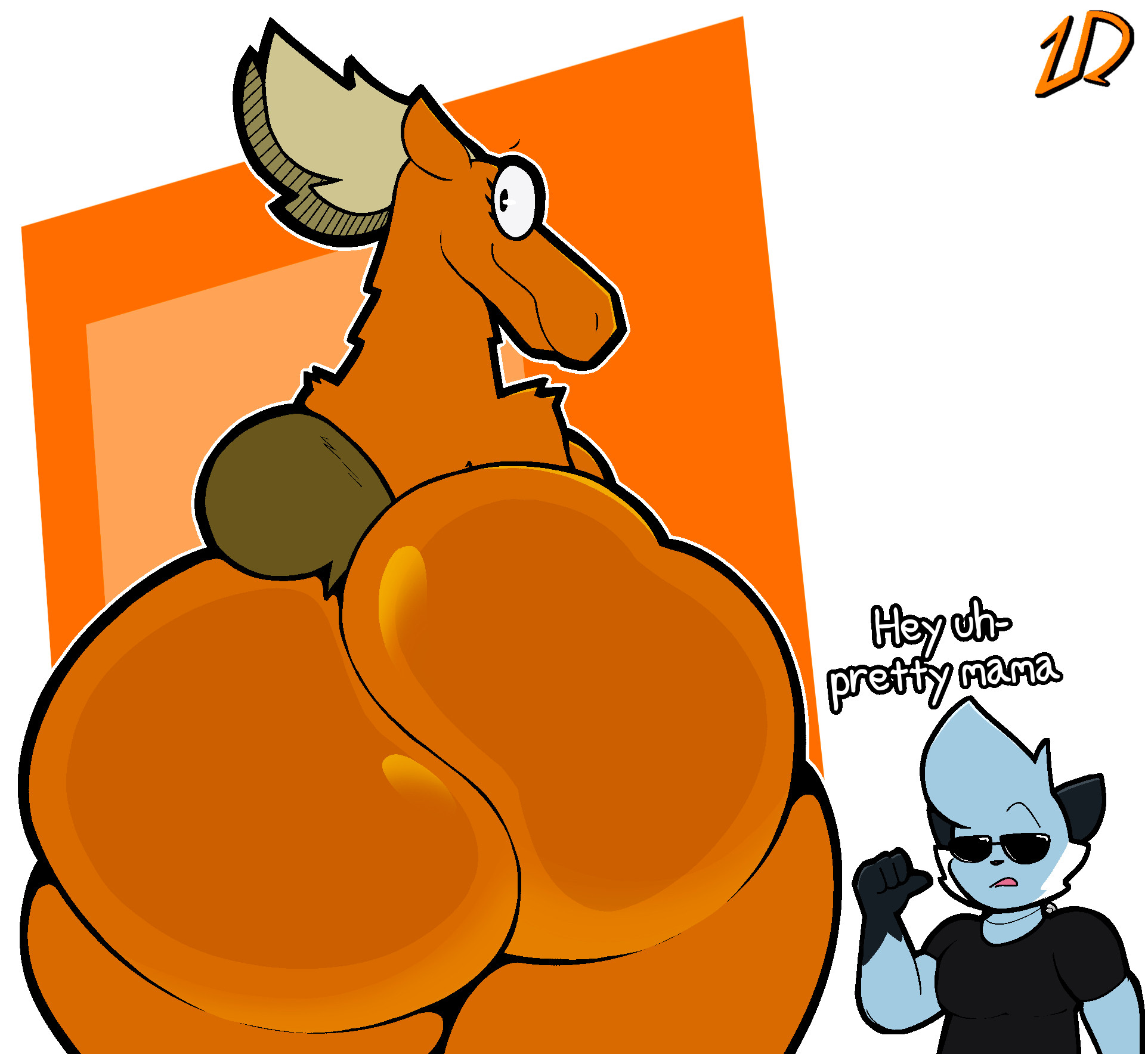 becky (johnny bravo), becky the moose (johnny bravo), big ass, bubble butt, cartoon network, dewott, female, furry, huge ass, hyper ass, johnny bravo (series), lewdewott, pokemon, pokemon (species), tagme, thick thighs, wide hips