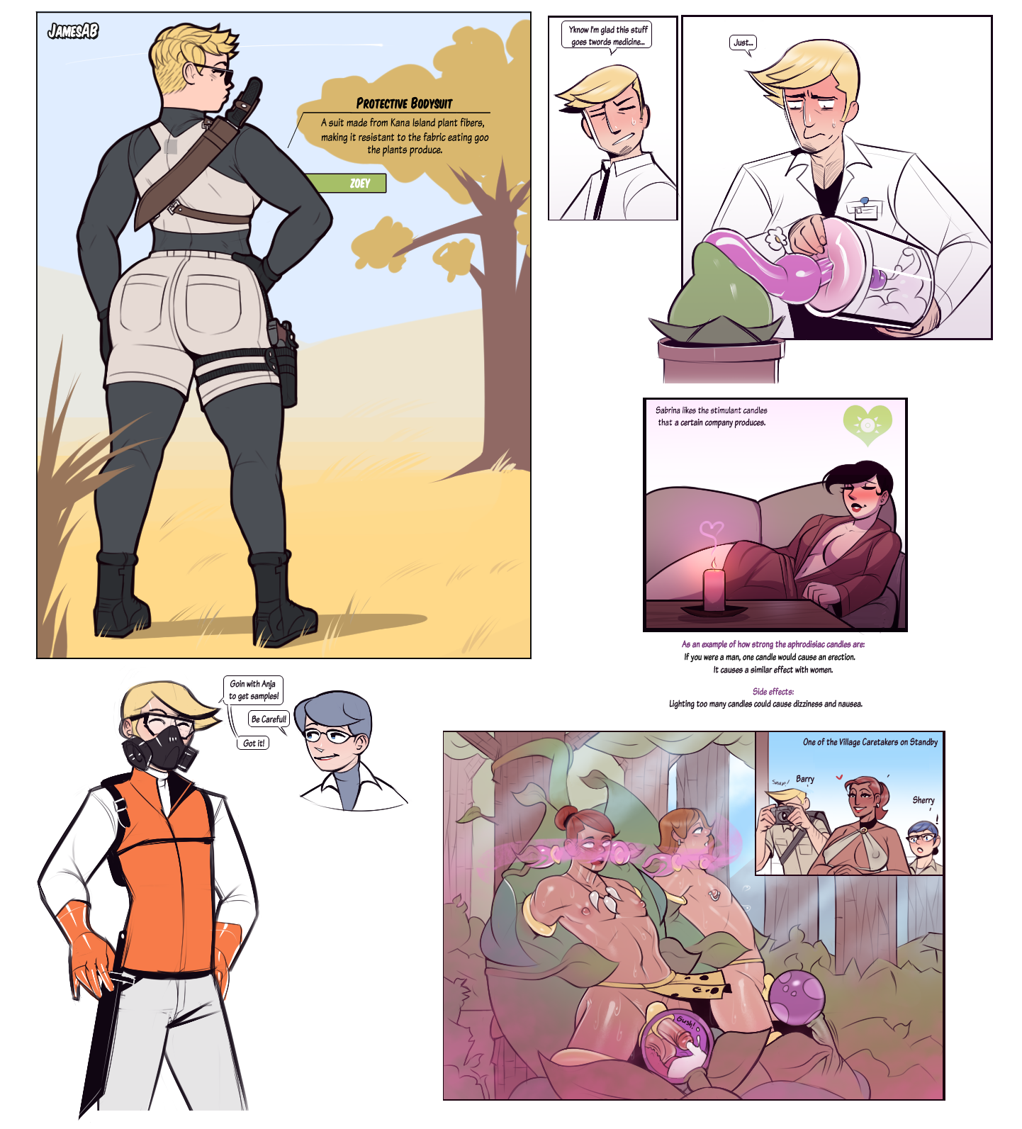 1girls, aphrodisiac, big breasts, breasts, cleavage, cute male, female, girly, hetero, jamesab, male, male/female, muscular, muscular female, nipple piercing, nipples, original character, penis, penis milking, piercing, plant program (jamesab), restrained, straight, sweat, tentacle