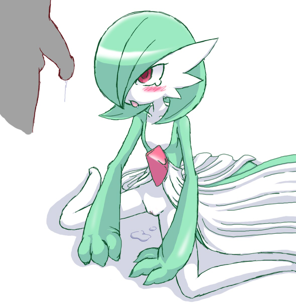 cum flat_chest gardevoir nintendo no_breasts nollety pokemon pokemon_(species) pokemon_rse