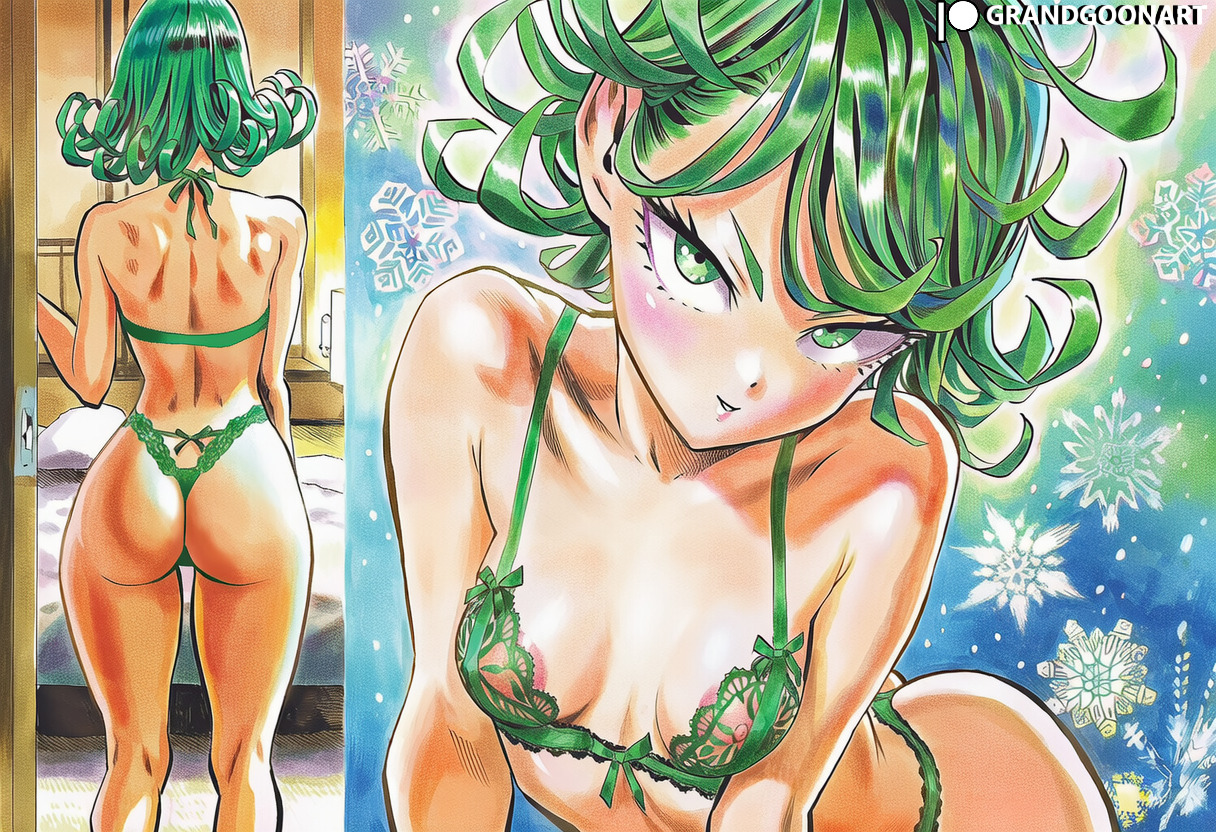 1girls, accurate art style, ai generated, ass, breasts, exposed breasts, grandgoonart, lingerie, lingerie only, looking at viewer, manga, manga cover, manga page, manga style, nipples, one-punch man, patreon, patreon username, petite, petite body, petite female, shonen jump, small ass, small breasts, solo, solo focus, tatsumaki