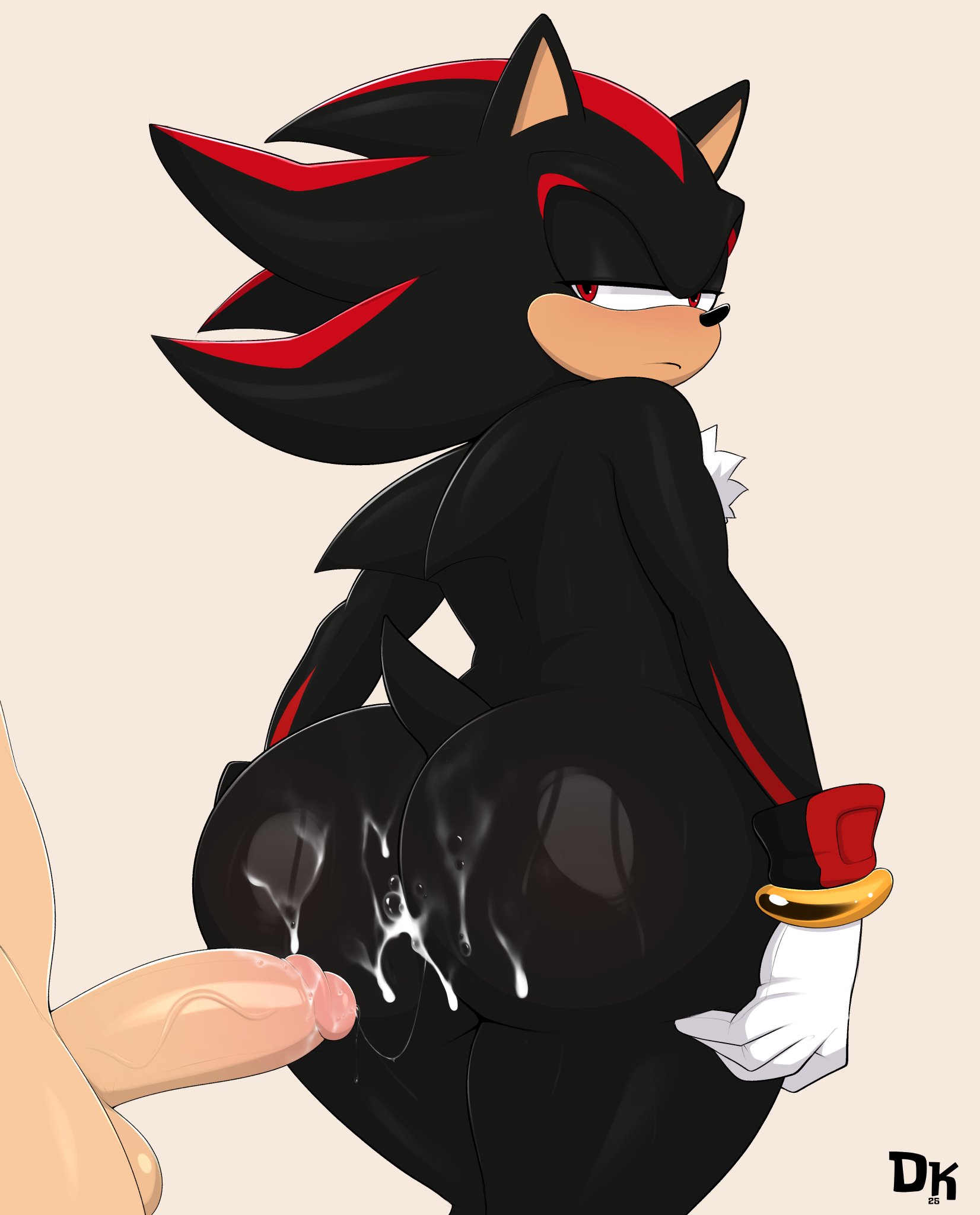 2boys, anal, anal sex, anthro, ass, bedroom eyes, cum, cum in ass, cum on ass, derickk76, furry, gay, hedgehog, human, looking back, male, male only, male/male, penis, red eyes, seductive, sega, shadow the hedgehog, sonic (series), sonic the hedgehog (series), tail, unimpressed, unseen male face, video games
