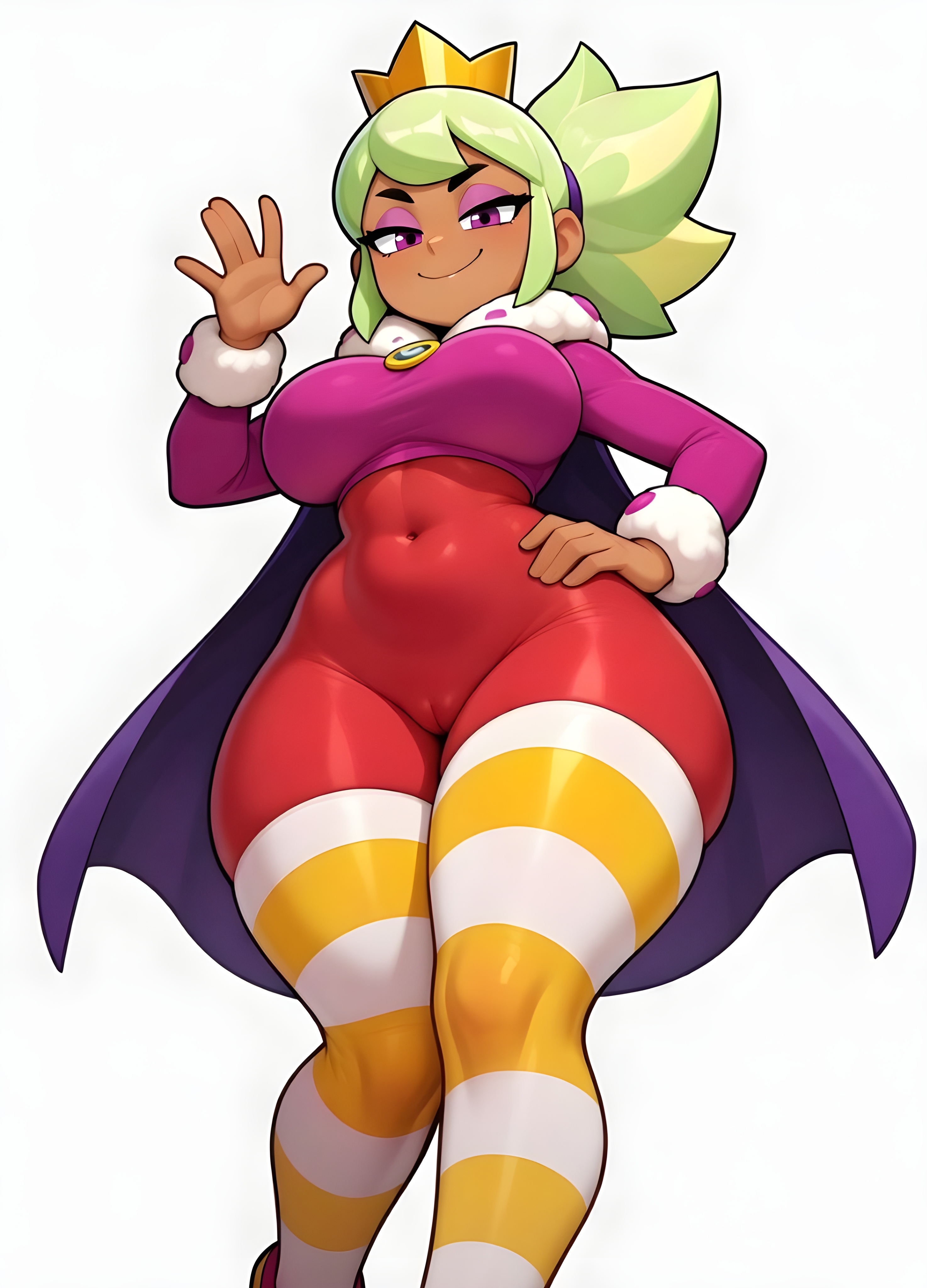1female, 1girls, ai generated, ass, big ass, big breasts, big butt, brasil louco, brawl stars, breasts, bubble ass, bubble butt, curvaceous, curvy, curvy body, curvy figure, dominant, dominant female, female, female only, large ass, large breasts, looking at viewer, mandy (brawl stars), mature, mature female, mature woman, milf, milf body, seducing, seducing viewer, seductive, seductive look, seductive smile, sexy, sexy body, sexy pose, simple background, solo, solo female, solo focus, supercell, tagme, thick ass, thick body, thick butt, thick thighs, voluptuous, voluptuous body, voluptuous female, white background