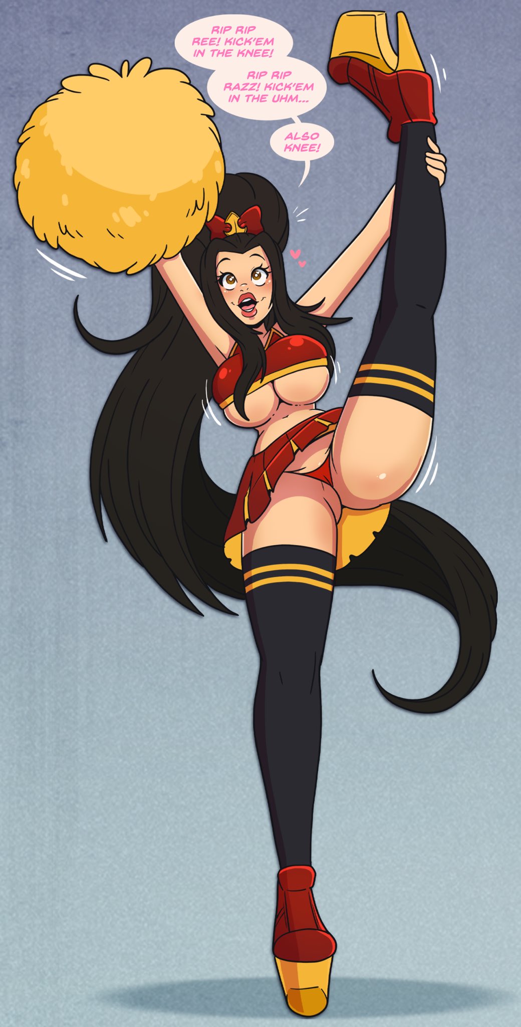 avatar_the_last_airbender azula bimbo bimbo_body bimbofication bimbofied brain_drain brainwashing cheerleader cheerleader_outfit cheerleader_uniform high_heels huge_ass huge_breasts hypnosis mind_control platform_heels wrenzephyr2