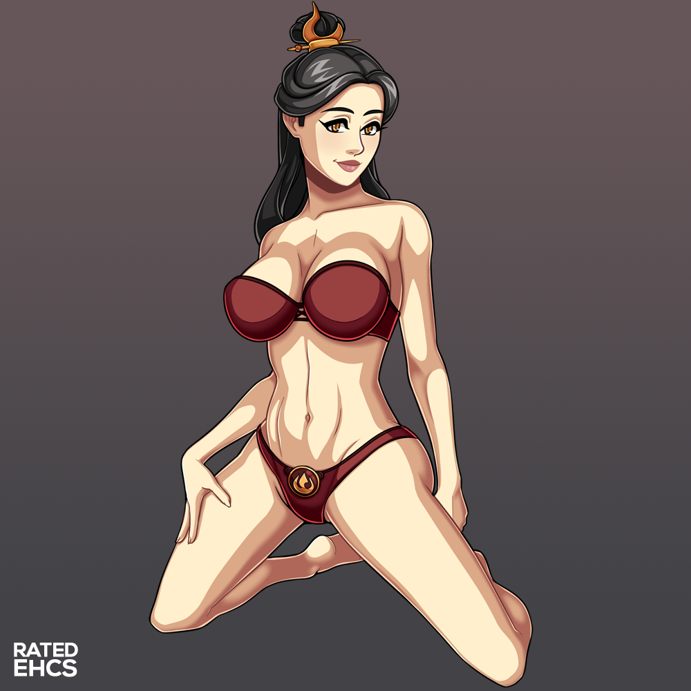 avatar_the_last_airbender big_breasts bra breasts cleavage female female_only hourglass_figure large_breasts looking_at_viewer milf panties ratedehcs solo ursa_(avatar)