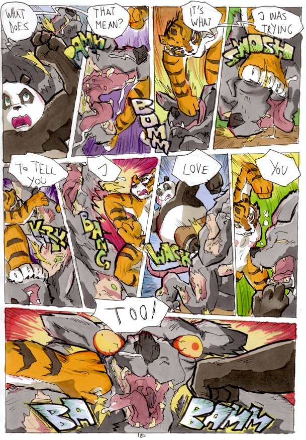 2014 anthro ass better_late_than_never comic confession daigaijin dialogue dreamworks english_text erect_nipples erection felid female fight fur giant_panda group kung_fu_panda love male mammal master_po_ping master_tigress multicolored_body multicolored_fur murid murine muscular nipples nude painting_(artwork) pantherine penis punch rat rodent speech_bubble text tiger traditional_media_(artwork) ursid vein watercolor_(artwork)