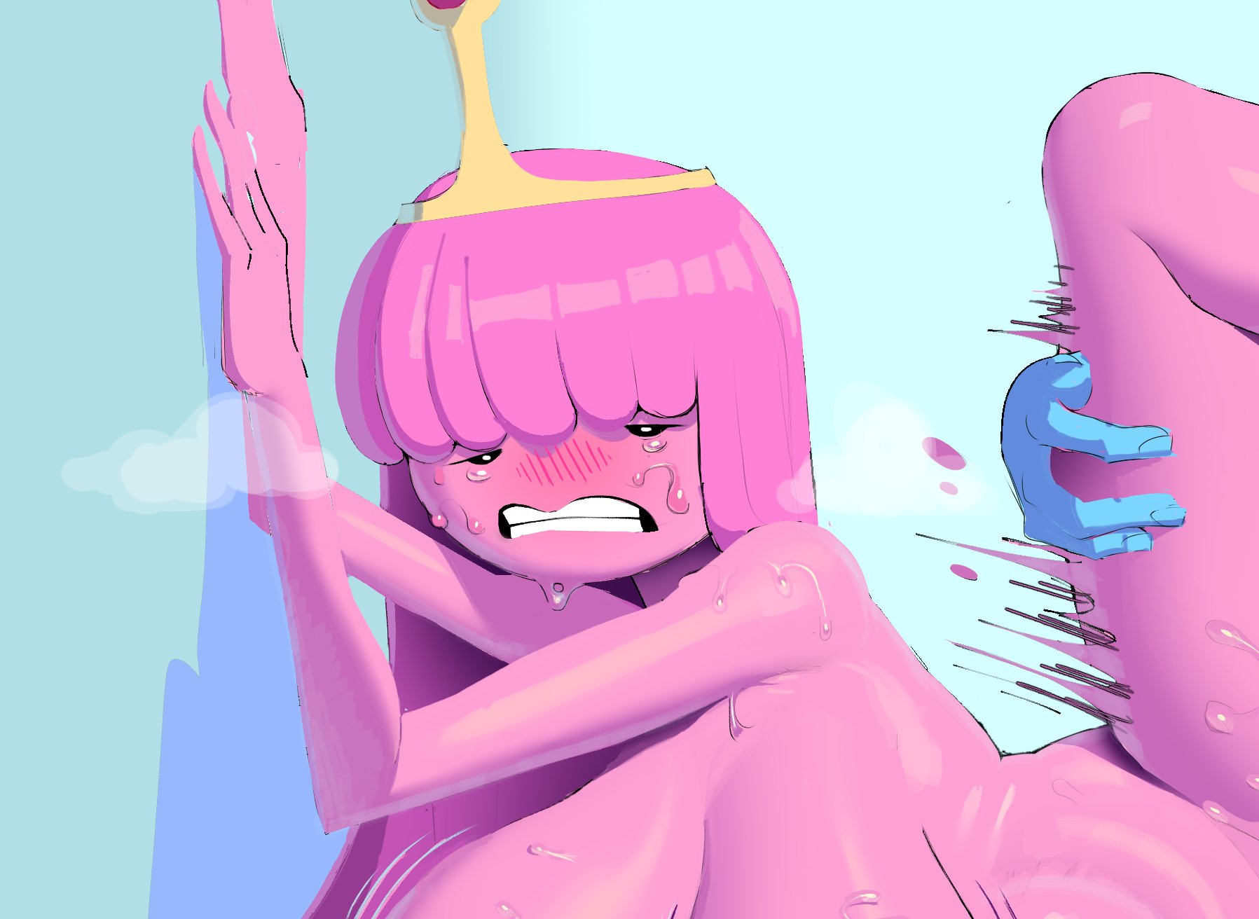 1girls, adventure time, dracreloaded, female, ice king, princess bubblegum, tagme