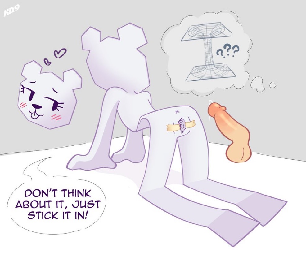 anus, asshole, bear, butthole, female, krackdown9, non-euclidean sex, paper, paper girl, physically impossible, pussy, tagme, tawog, teri (tawog), the amazing world of gumball, vagina
