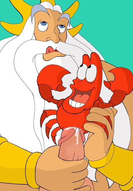 animal crab disney feral gay king_triton male male_only multiple_males penis sebastian_(disney) the_little_mermaid yaoinami